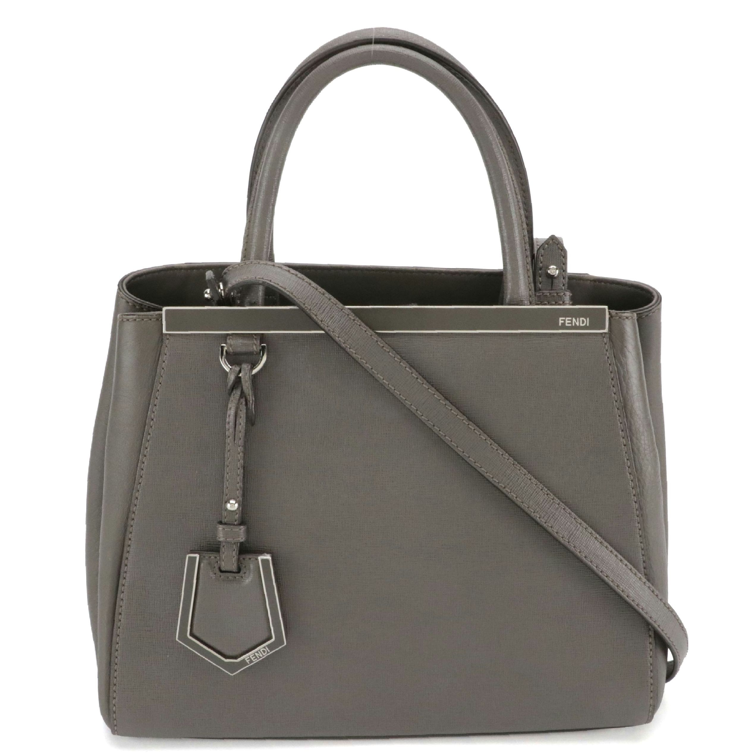 Fendi Vitello Leather Petite 2Jours Two-Way Tote Bag