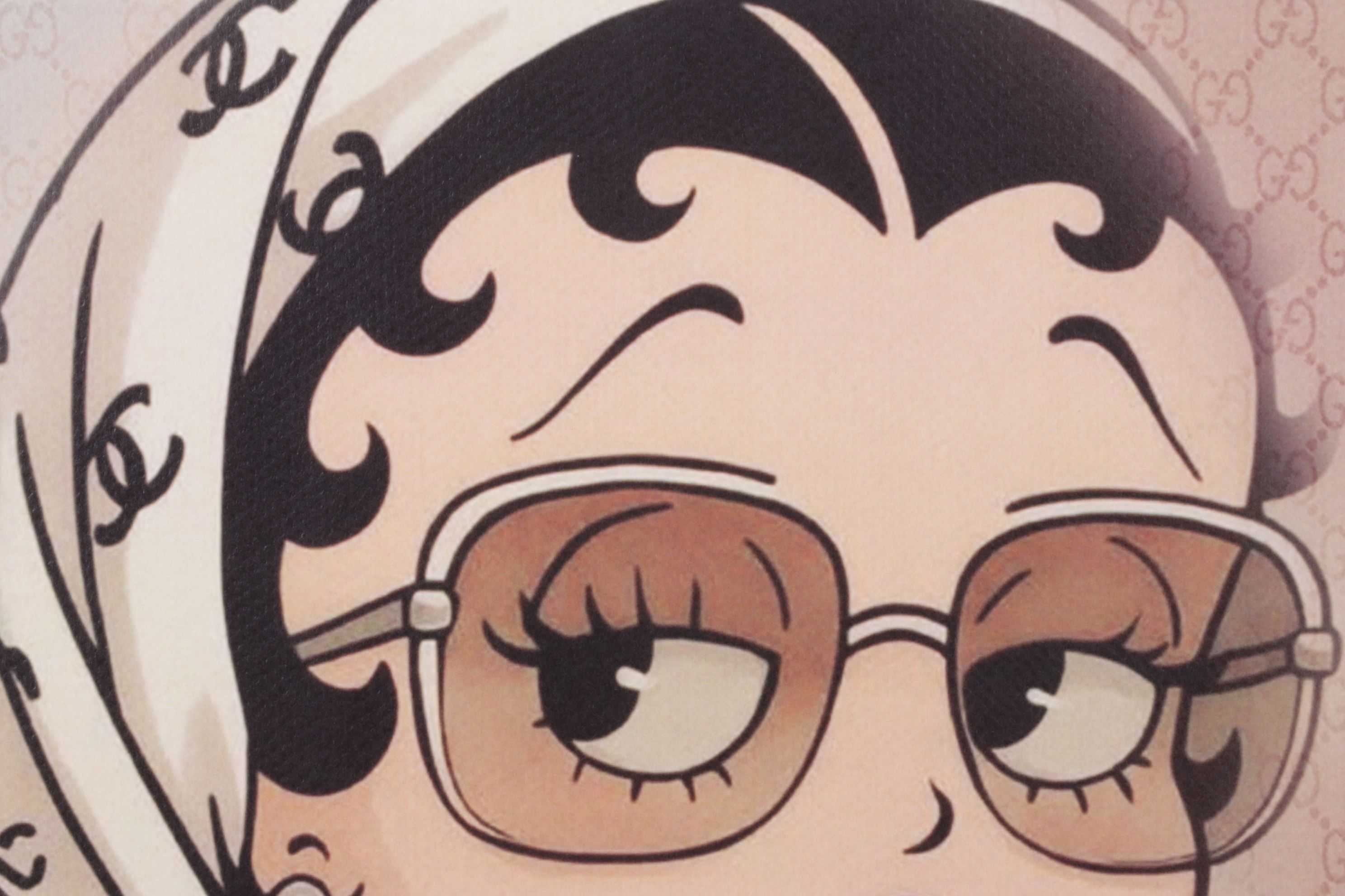 Death NYC Pop Art Digital Graphic Print Homage Gucci x Chanel x Betty Boop, 2025