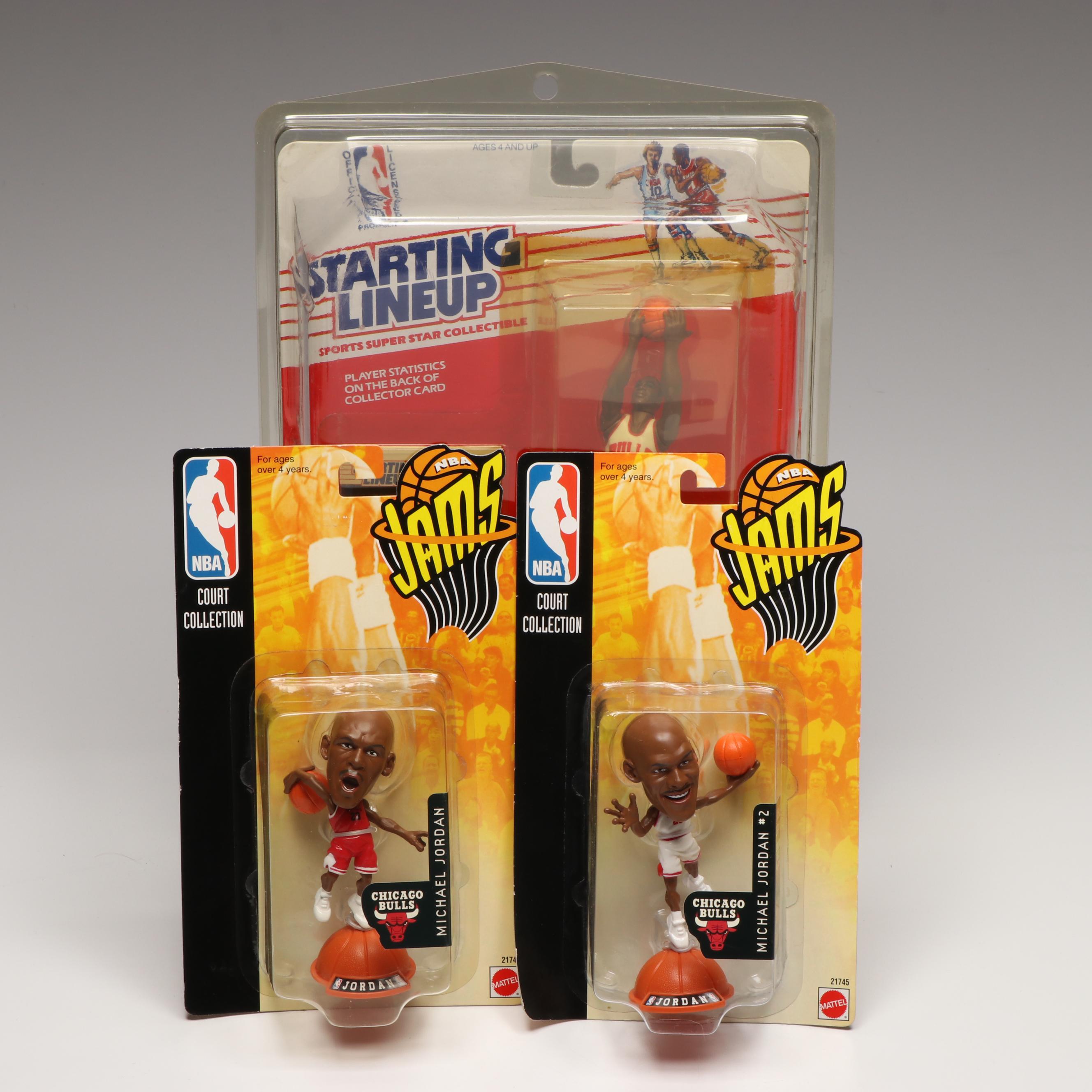 Kenner and Mattel Michael Jordan Figures and Trading Card