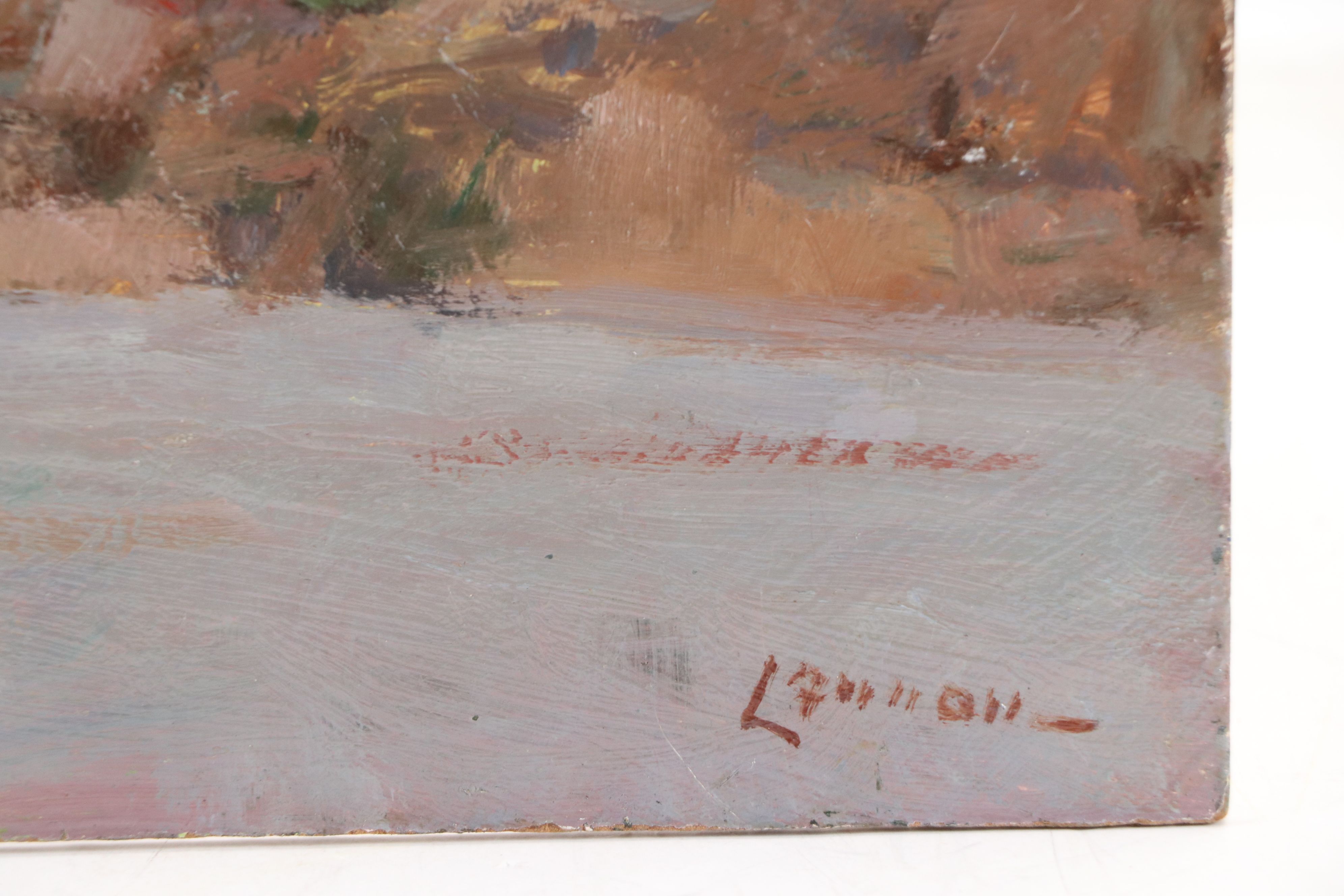 Bernard Lennon Oil Painting of Coastal Cliffs Landscape