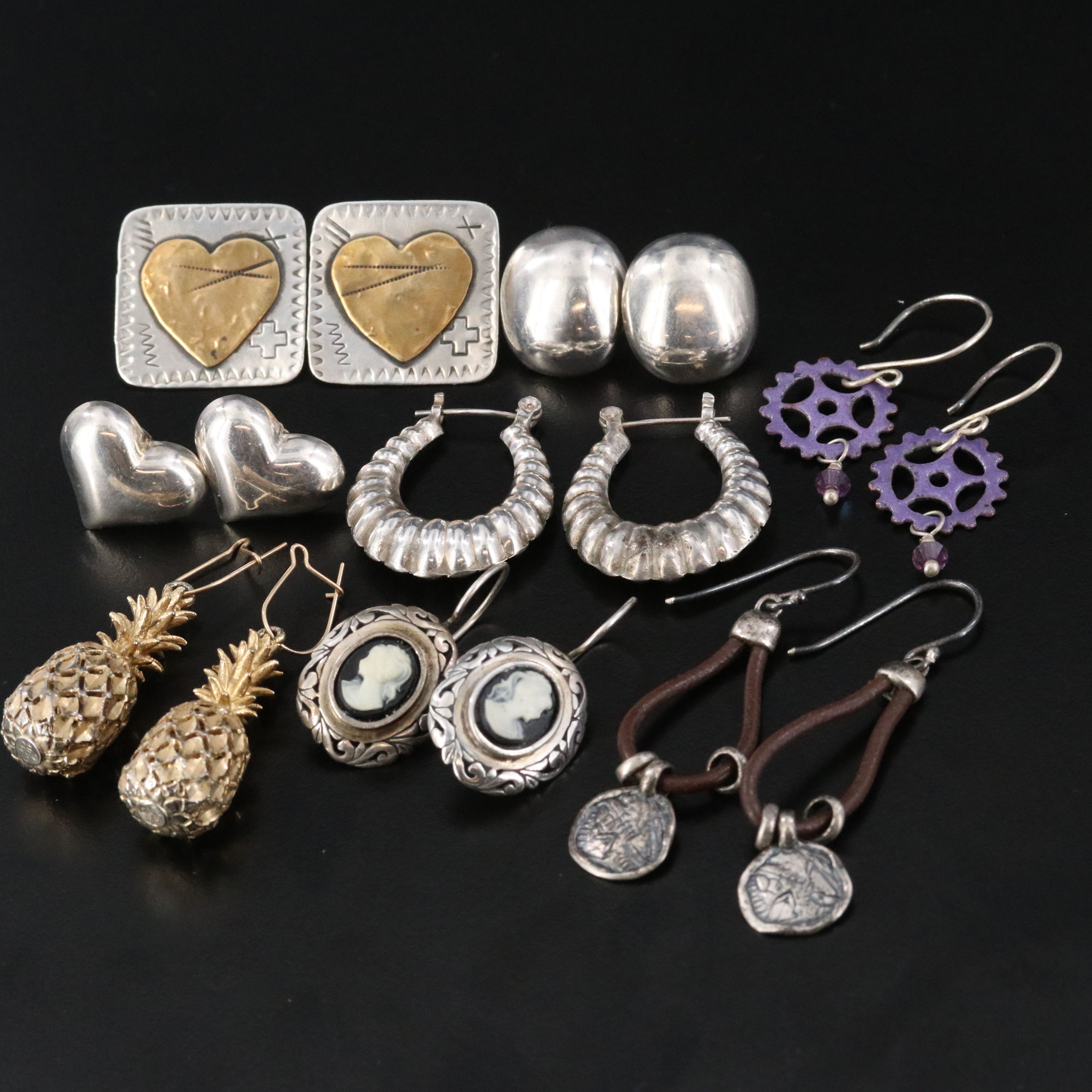 Sterling Earring Collection Featuring Silpada and Comstock