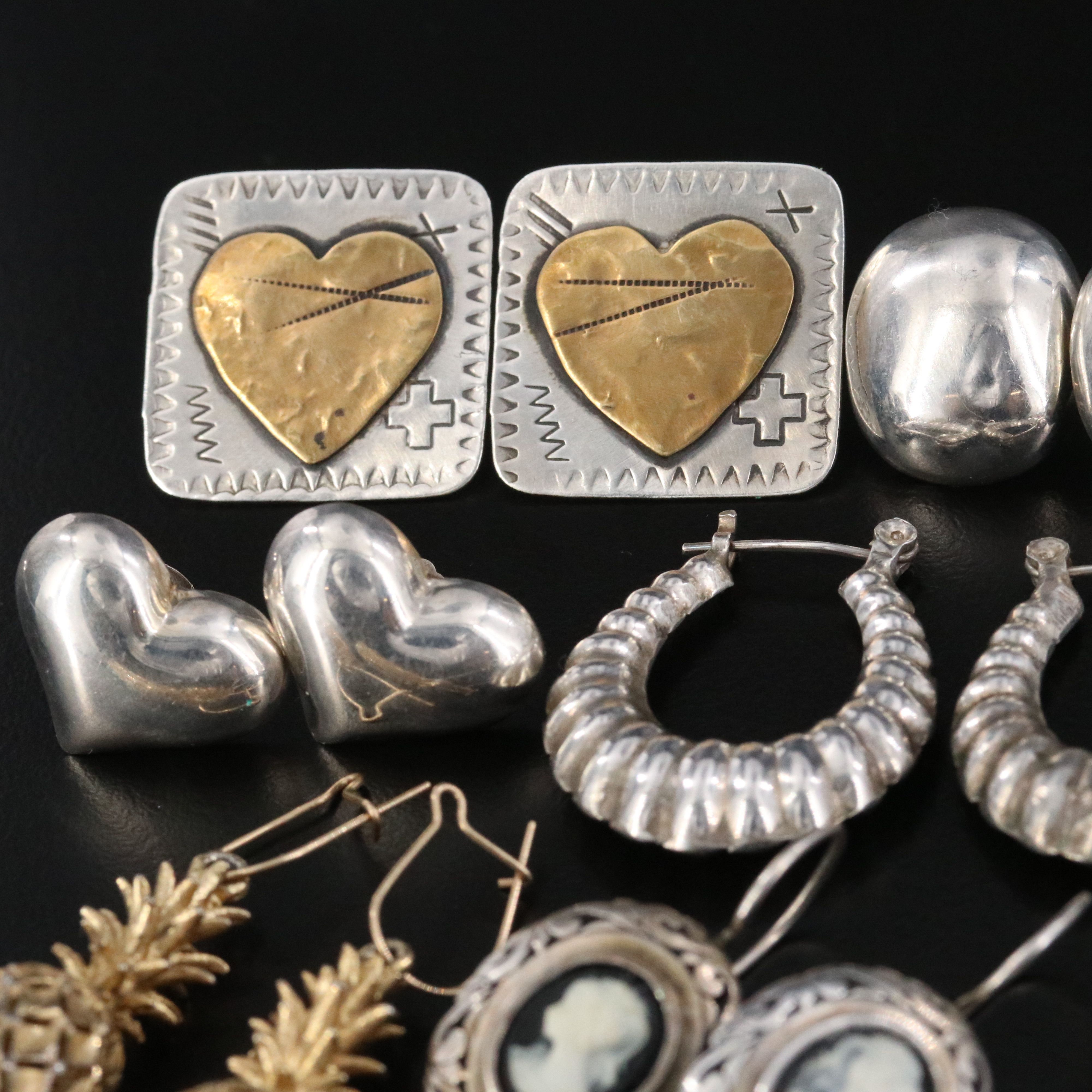 Sterling Earring Collection Featuring Silpada and Comstock
