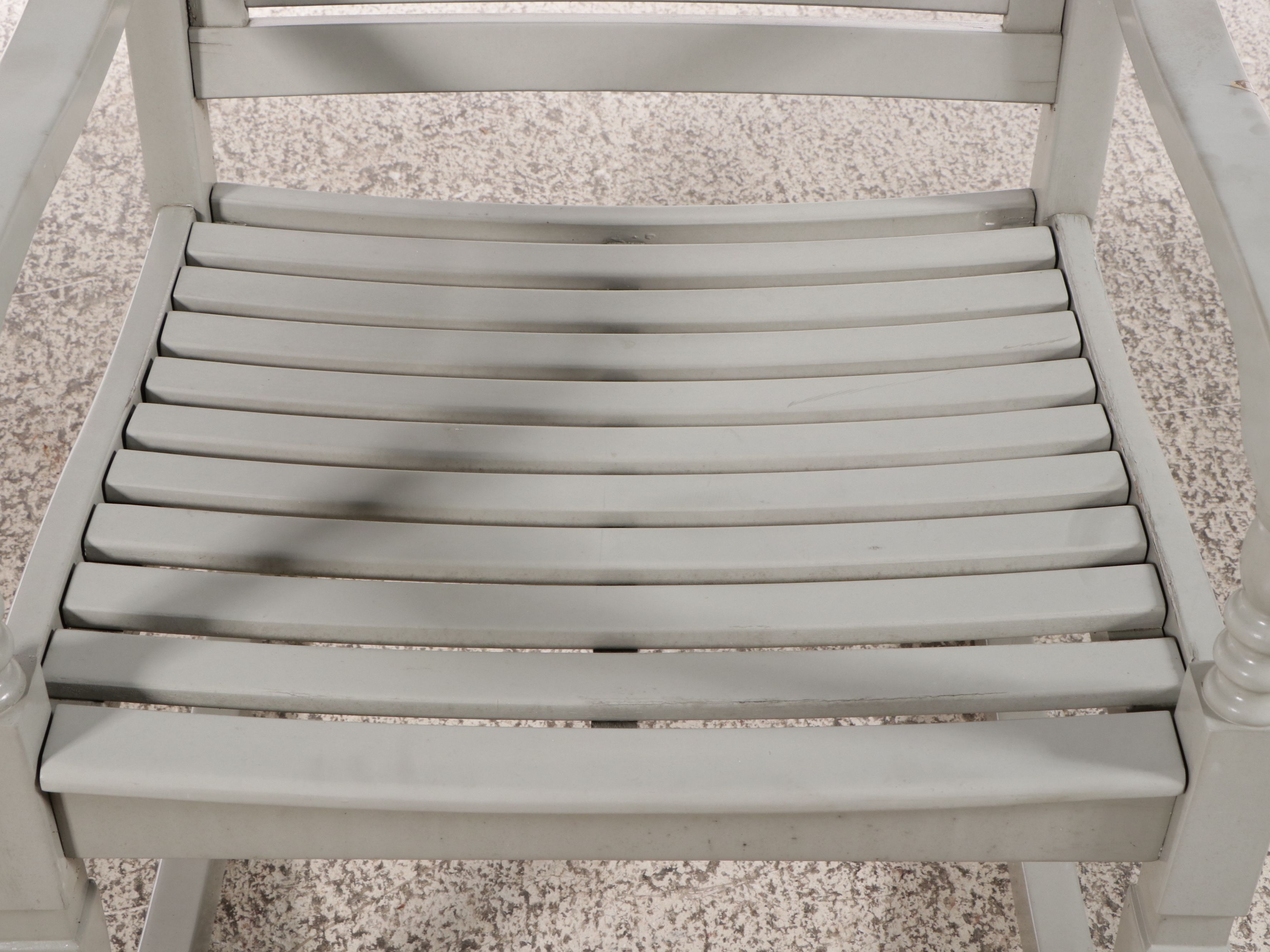 Contemporary Painted Wood Patio Rocking Chair