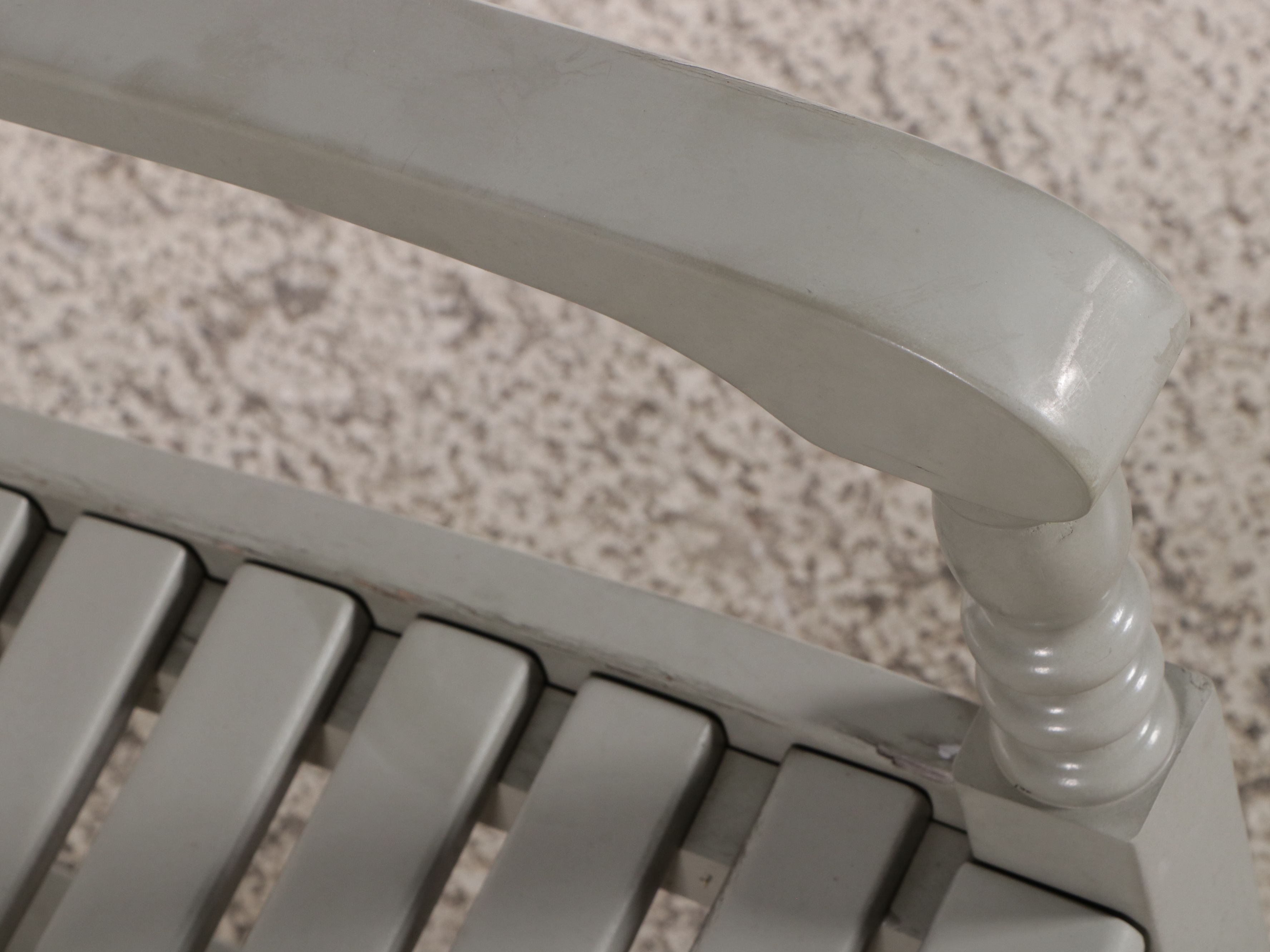 Contemporary Painted Wood Patio Rocking Chair