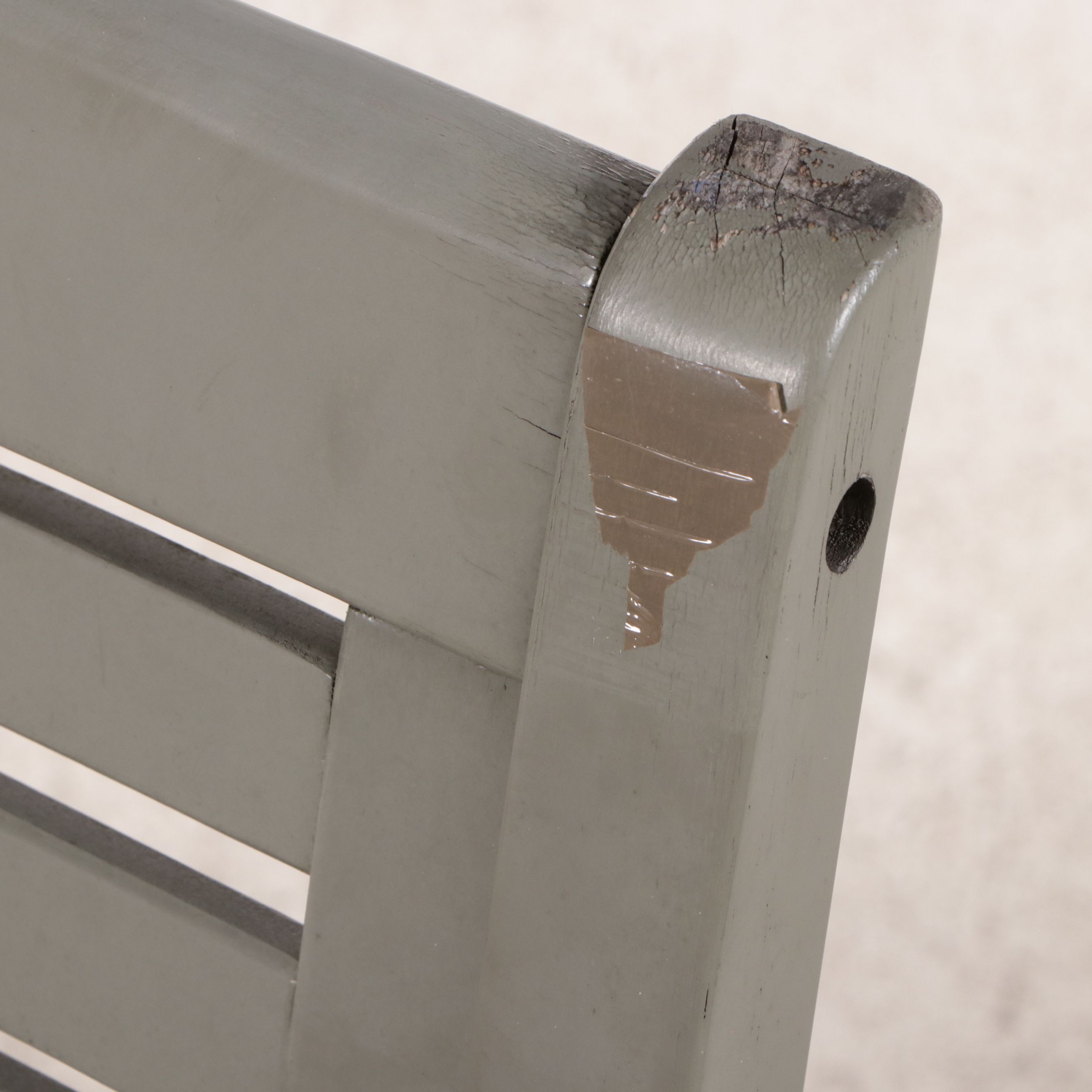 Contemporary Painted Wood Patio Rocking Chair