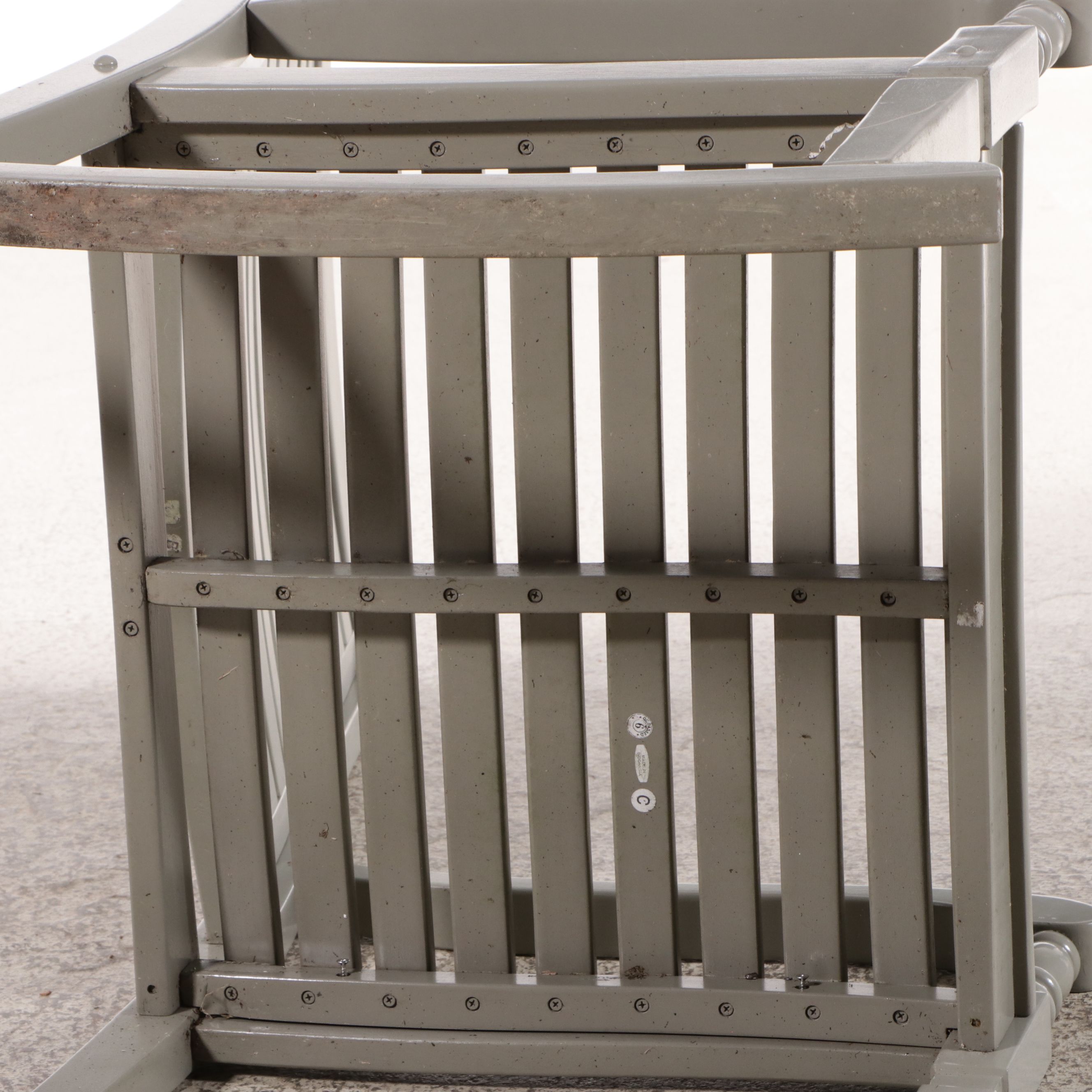 Contemporary Painted Wood Patio Rocking Chair