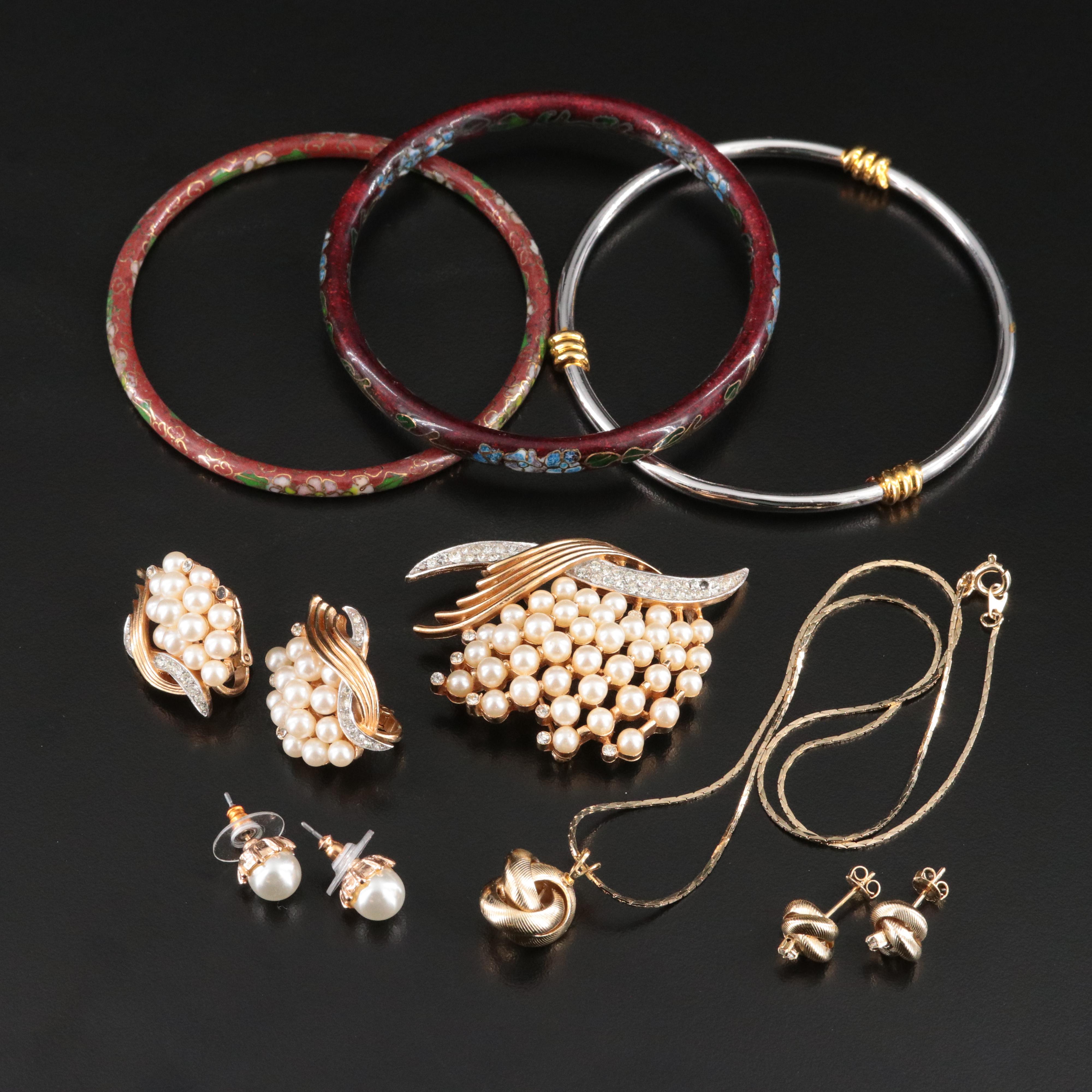 Jewelry Collection Featuring Trifari and Sterling