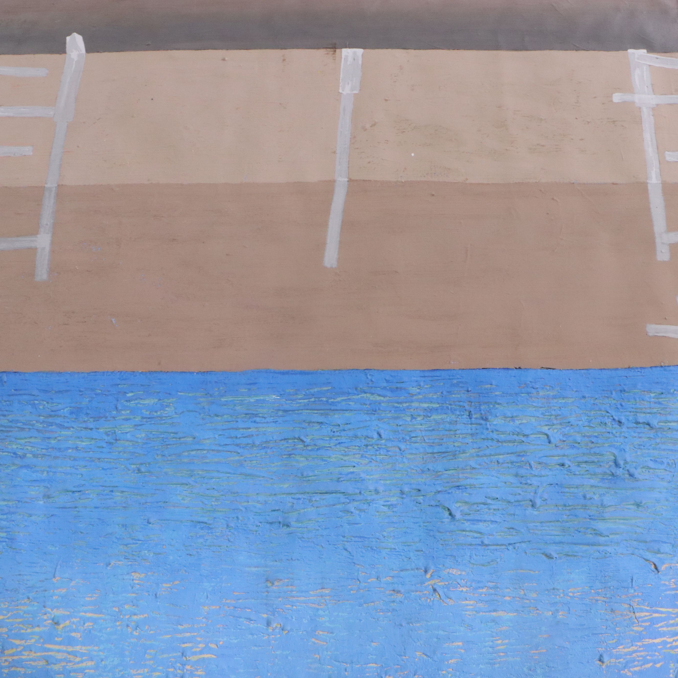 Howard Storm Monumental Acrylic Painting of Cardboard Box, Late 20th Century