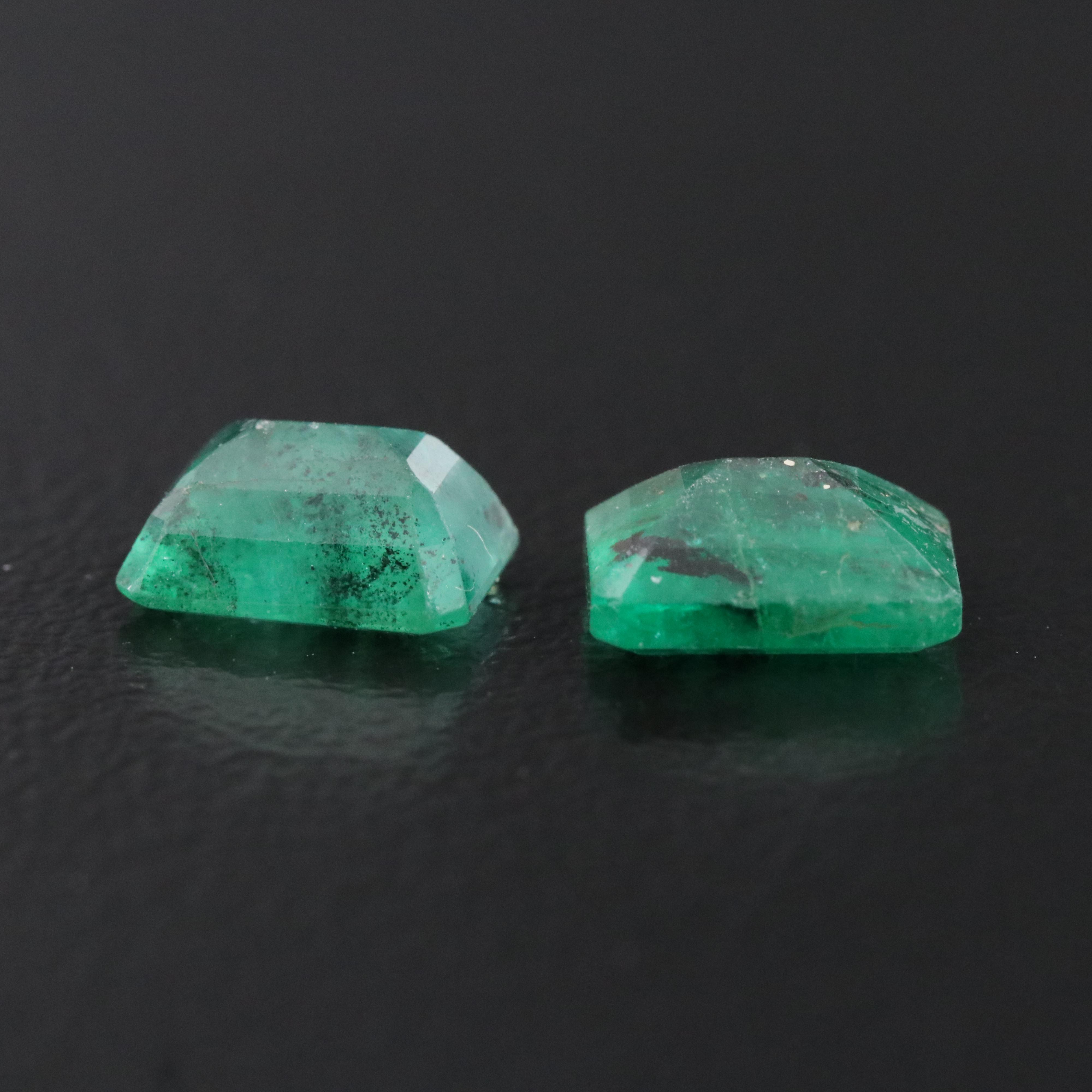 Loose 2.97 CTW Emerald Pair