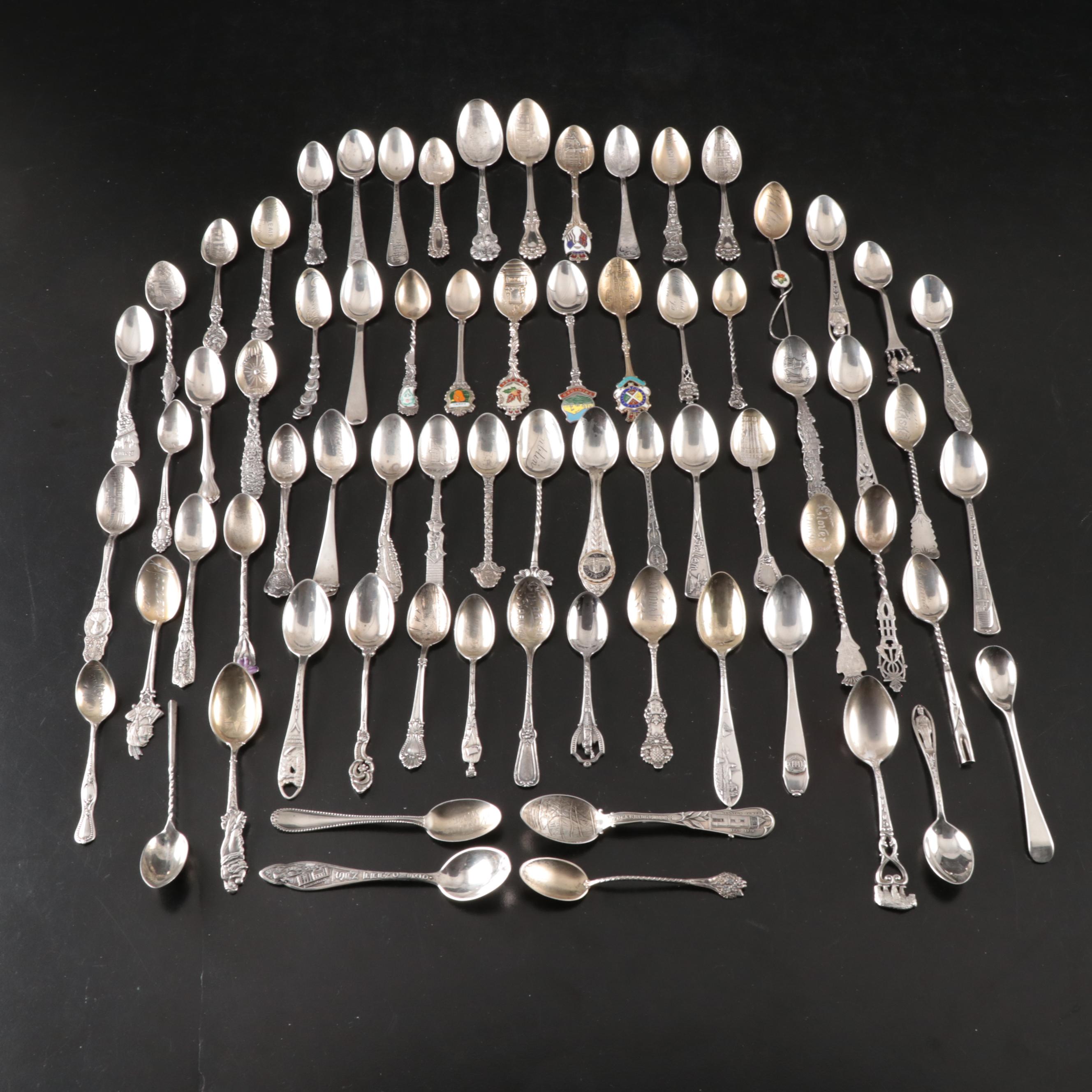 R. Wallace & Sons with More Sterling Silver Souvenir Spoons and MOP Spreaders