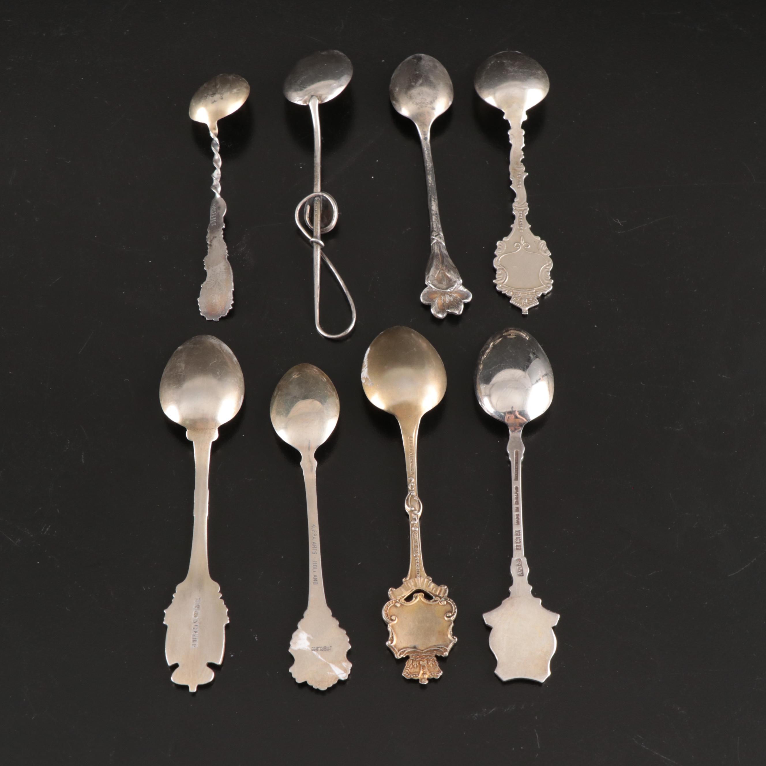 R. Wallace & Sons with More Sterling Silver Souvenir Spoons and MOP Spreaders