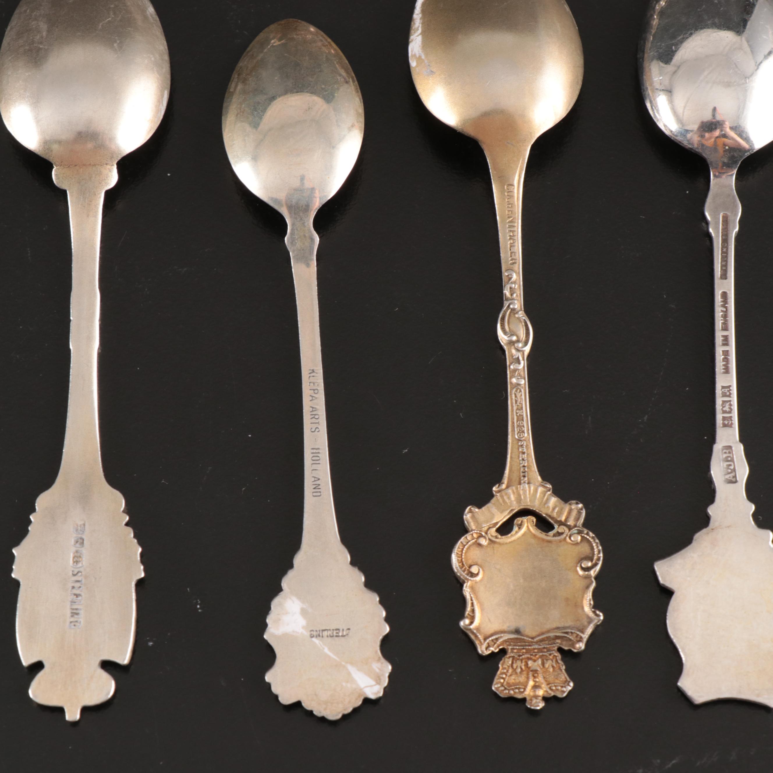 R. Wallace & Sons with More Sterling Silver Souvenir Spoons and MOP Spreaders
