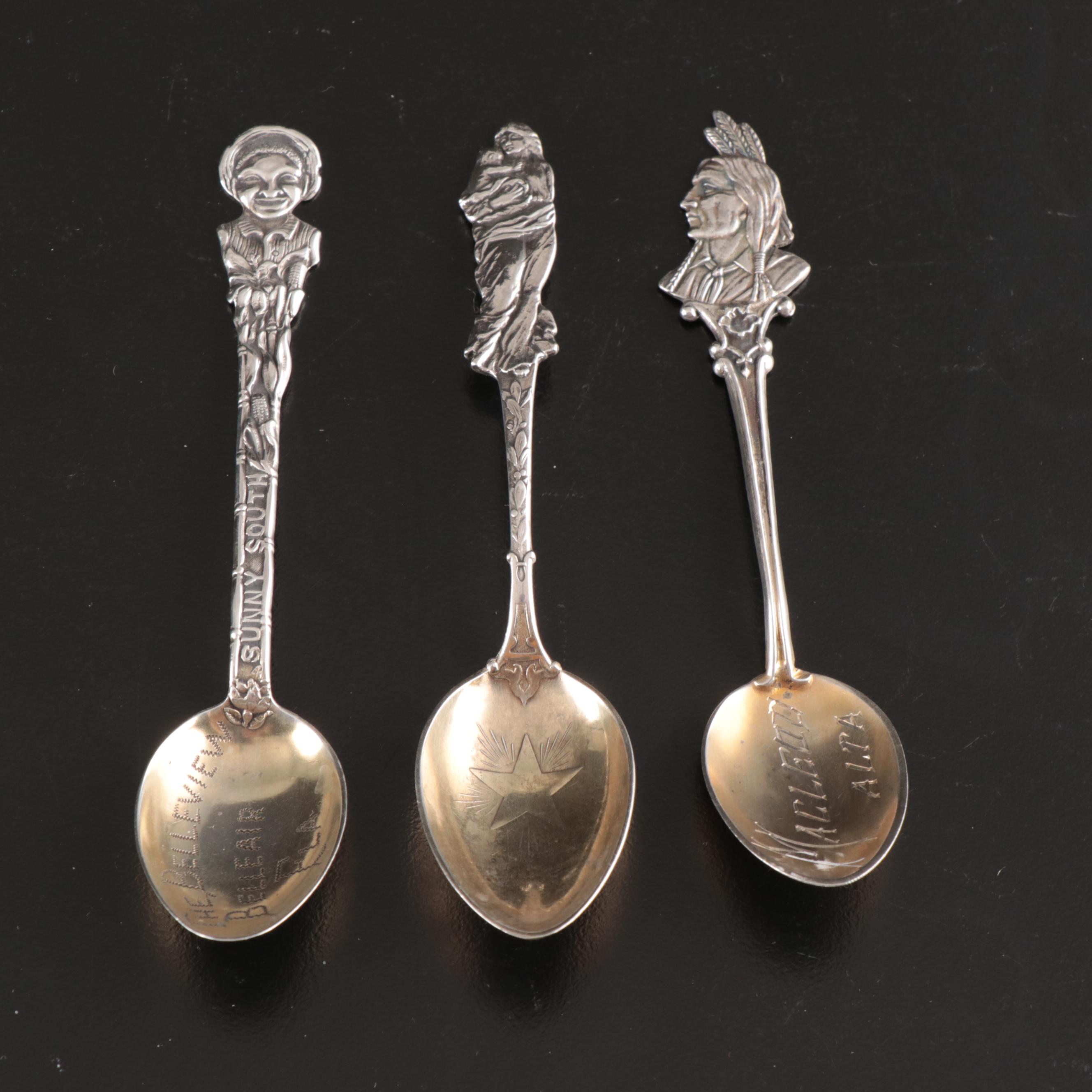 R. Wallace & Sons with More Sterling Silver Souvenir Spoons and MOP Spreaders