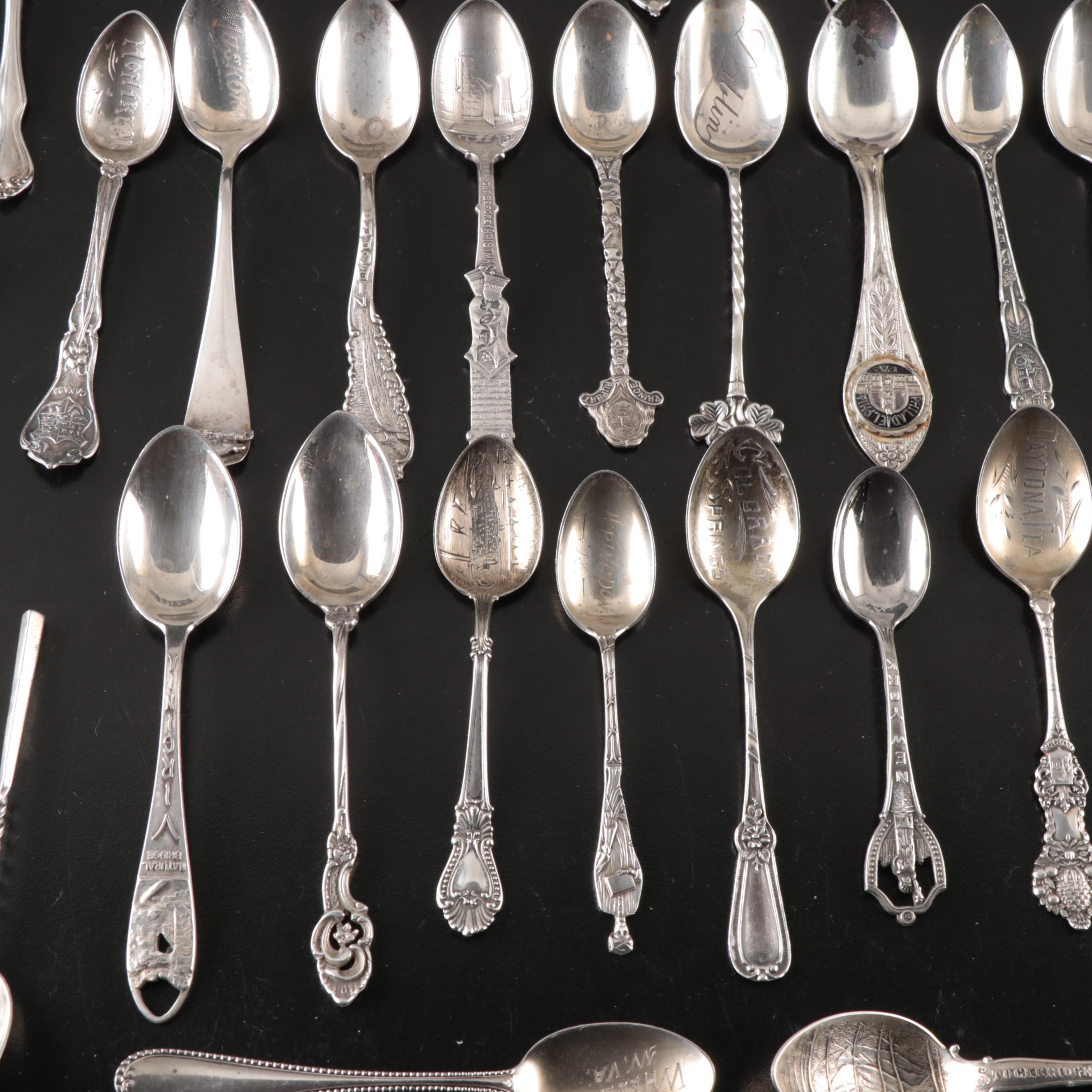 R. Wallace & Sons with More Sterling Silver Souvenir Spoons and MOP Spreaders