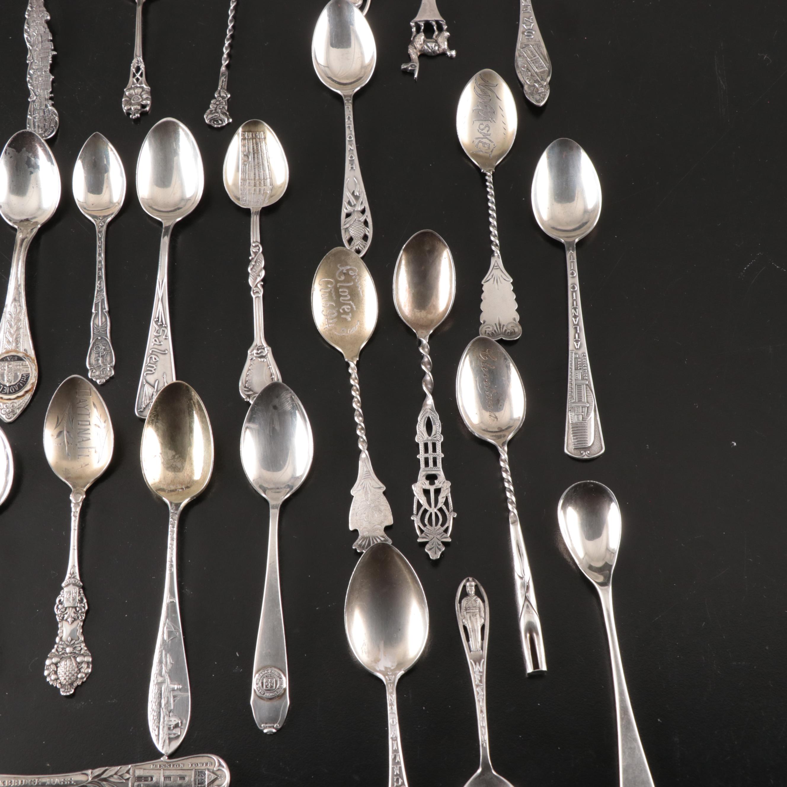 R. Wallace & Sons with More Sterling Silver Souvenir Spoons and MOP Spreaders