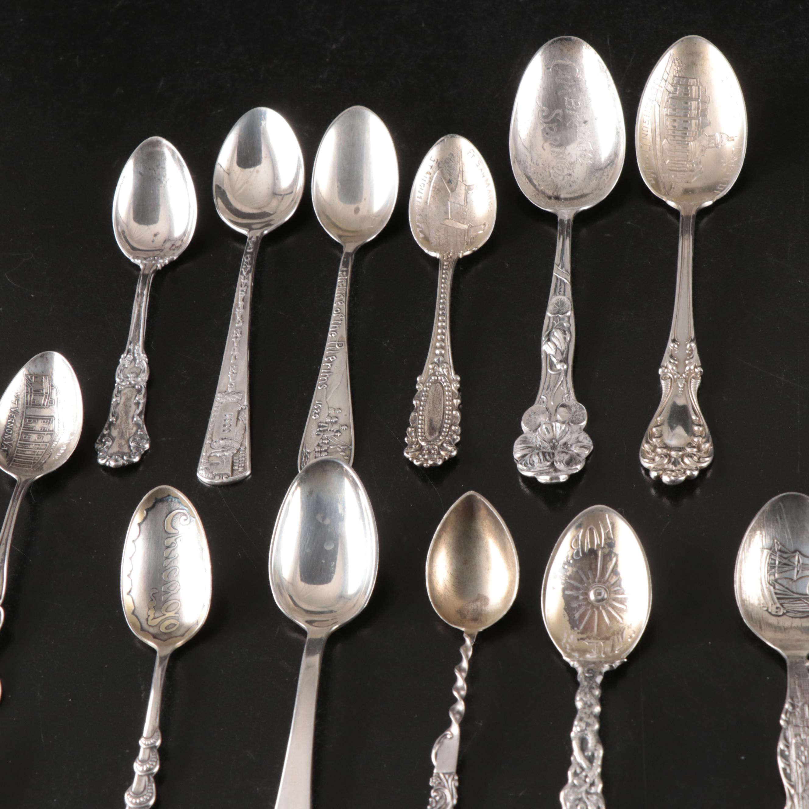R. Wallace & Sons with More Sterling Silver Souvenir Spoons and MOP Spreaders