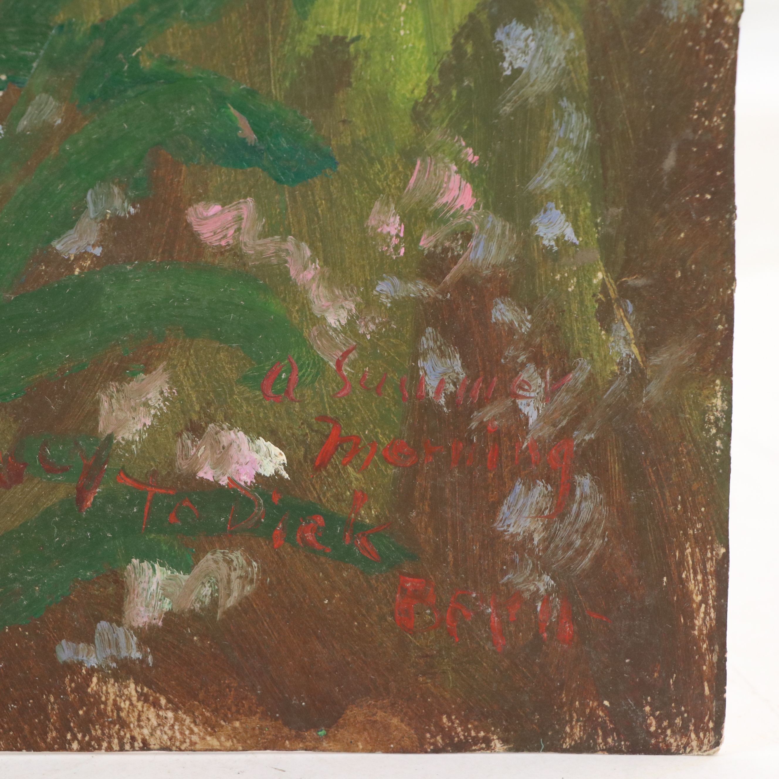 Bernard Lennon Floral Oil Painting of Lily