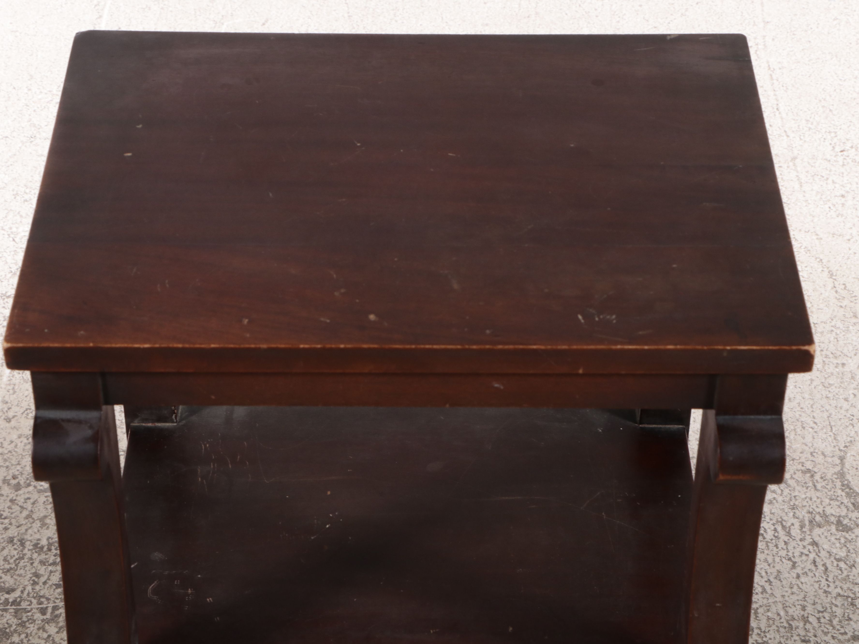 American Empire Mahogany Nightstand, 19th Century