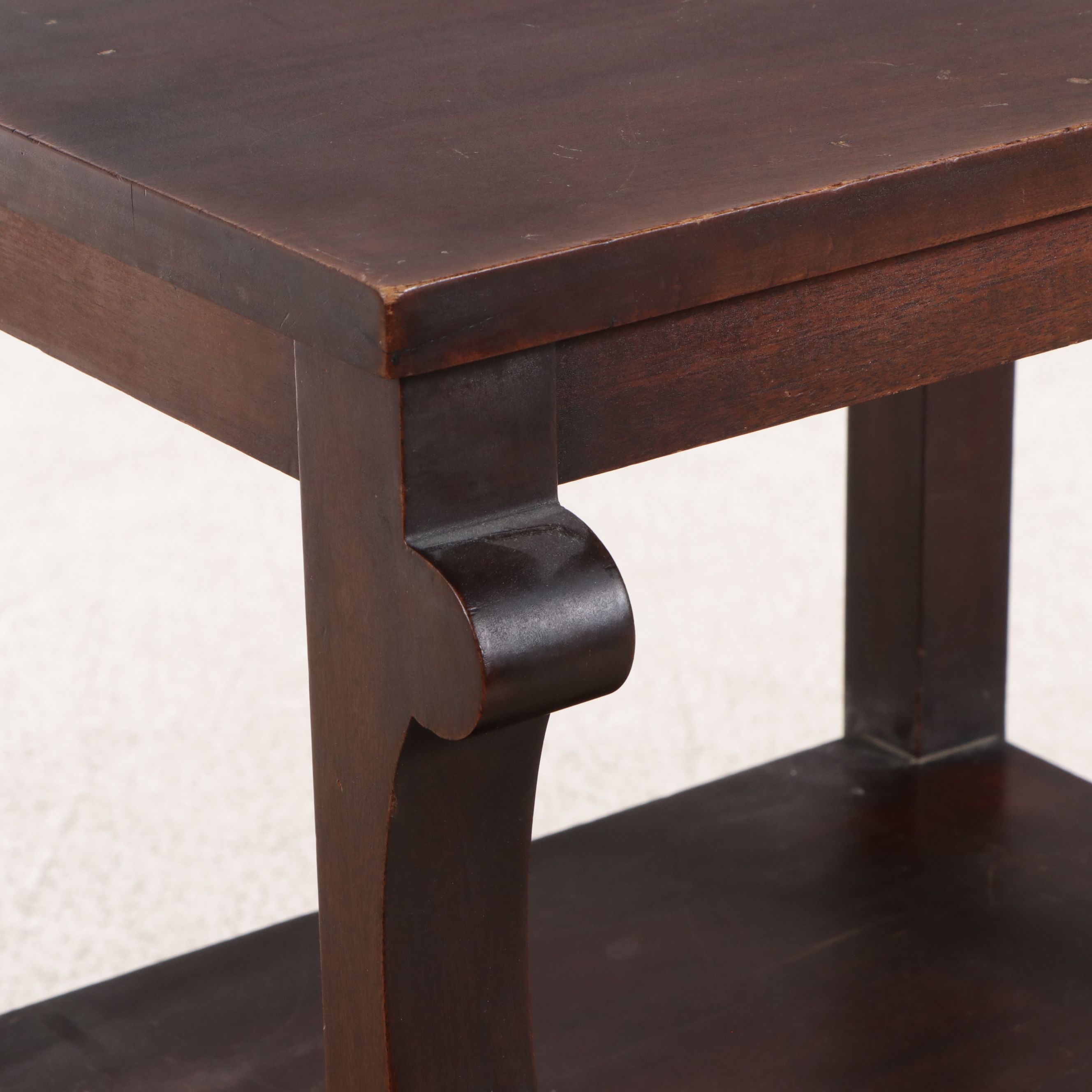 American Empire Mahogany Nightstand, 19th Century