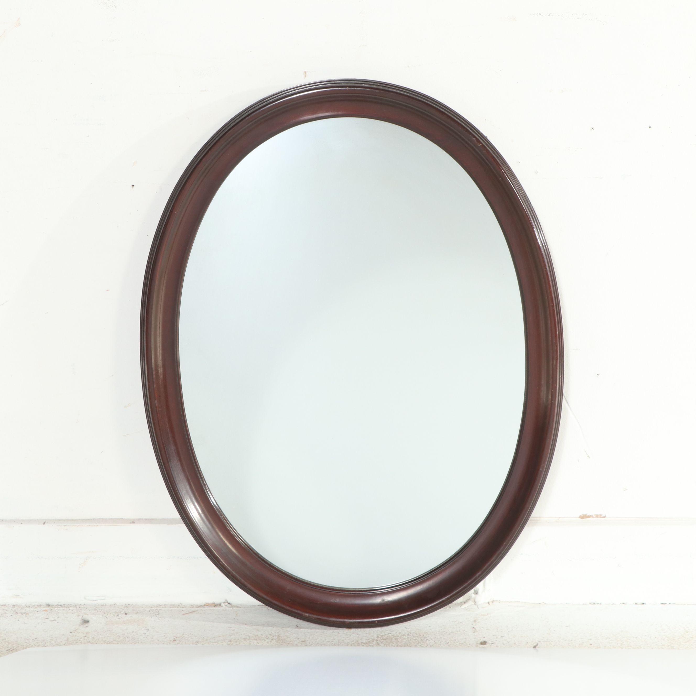 Georgian Style Mahogany Vanity Table with Mirror, Early 20th Century