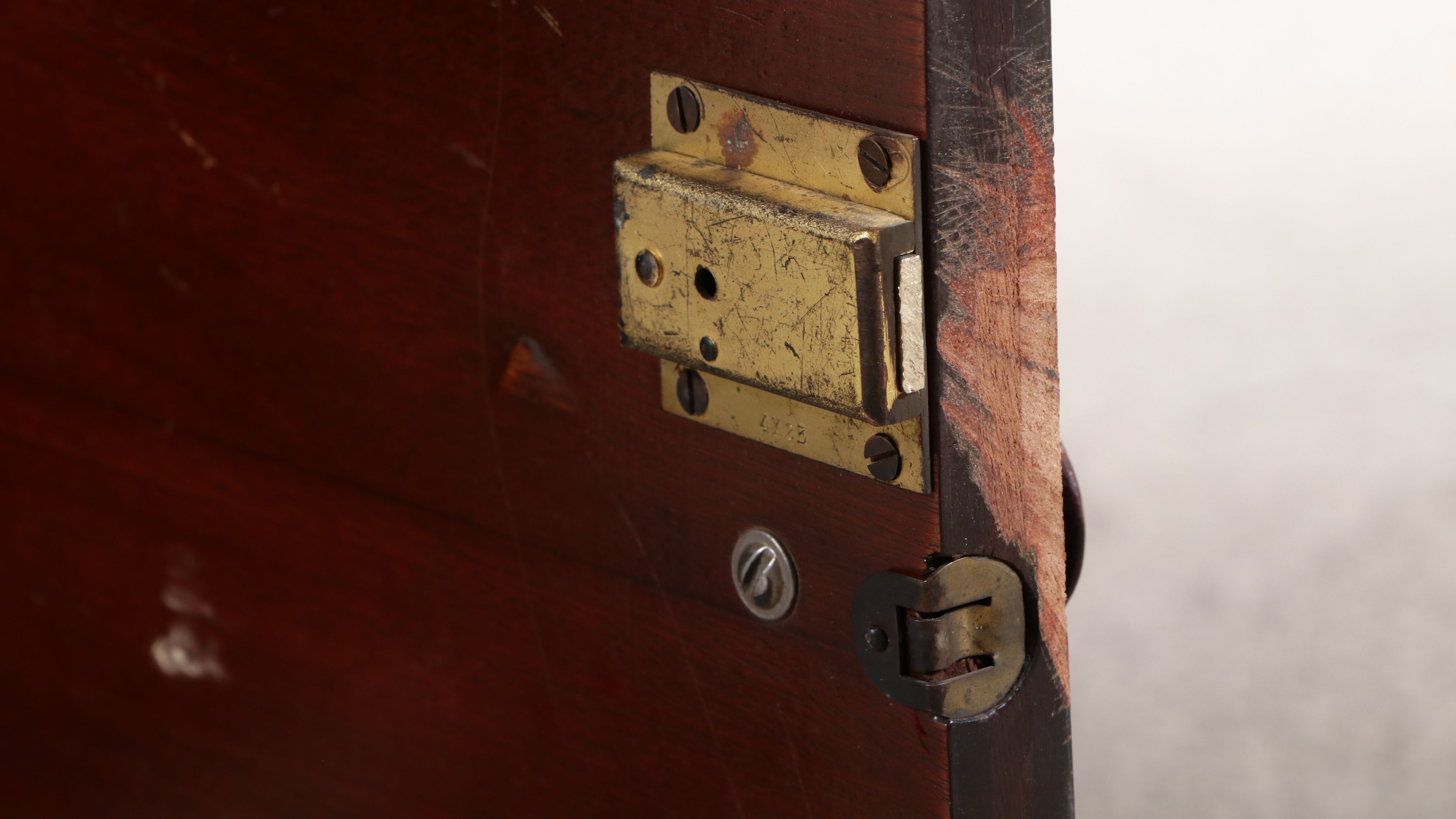 American Empire Mahogany Nightstand, 19th Century