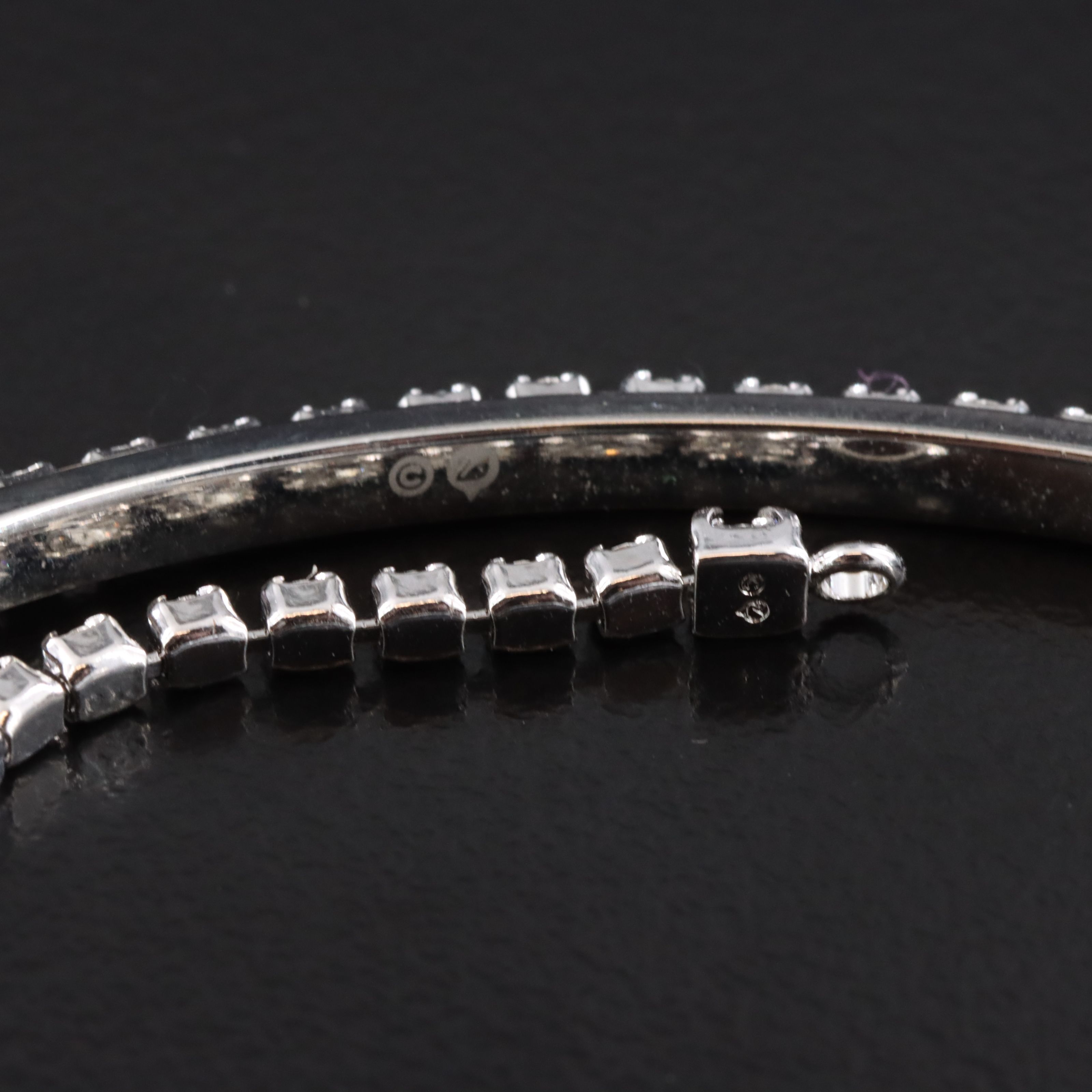 Swarovski Crystal Hoop Earrings with Removable Line Drops