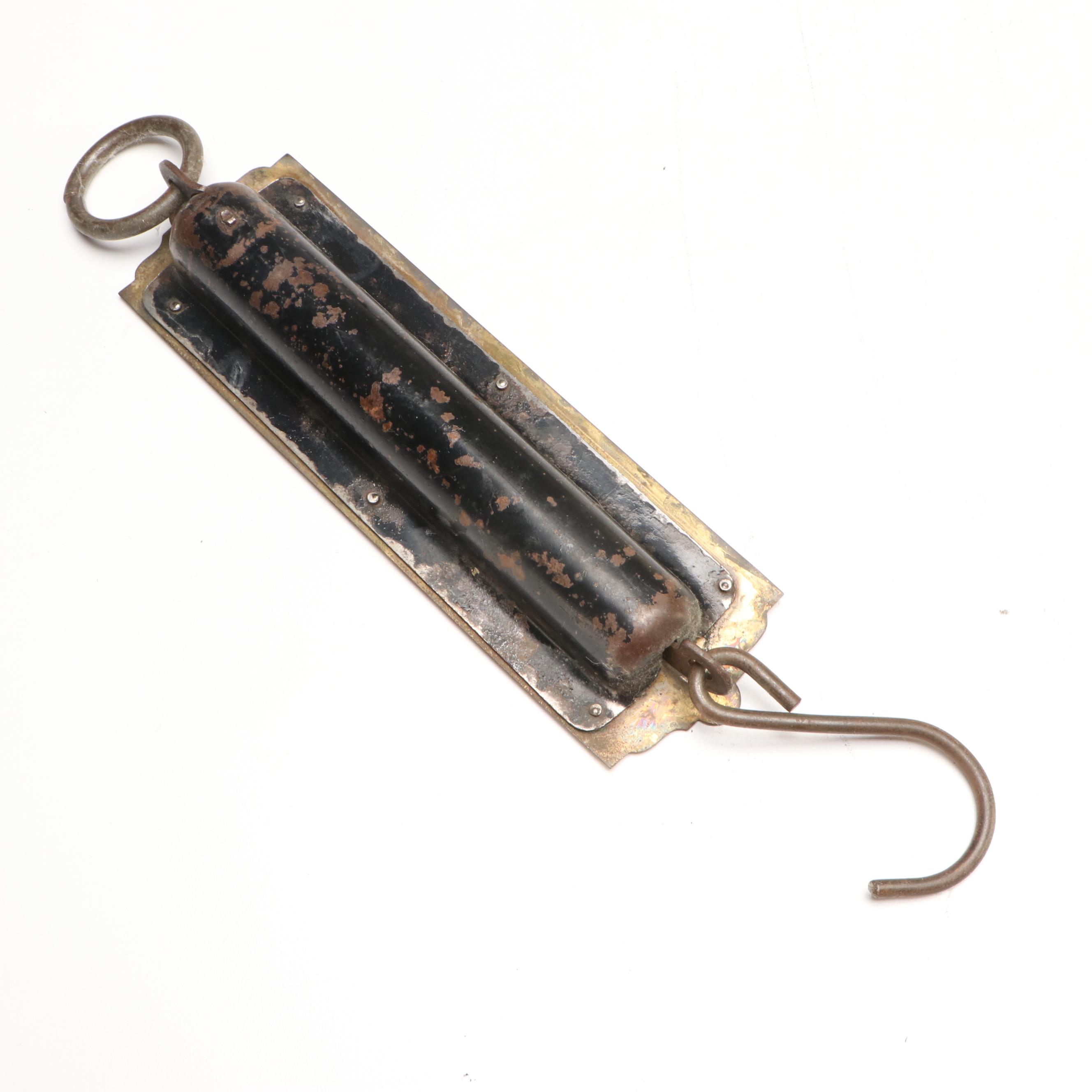 Chatillon Hanging Brass and Iron Scales