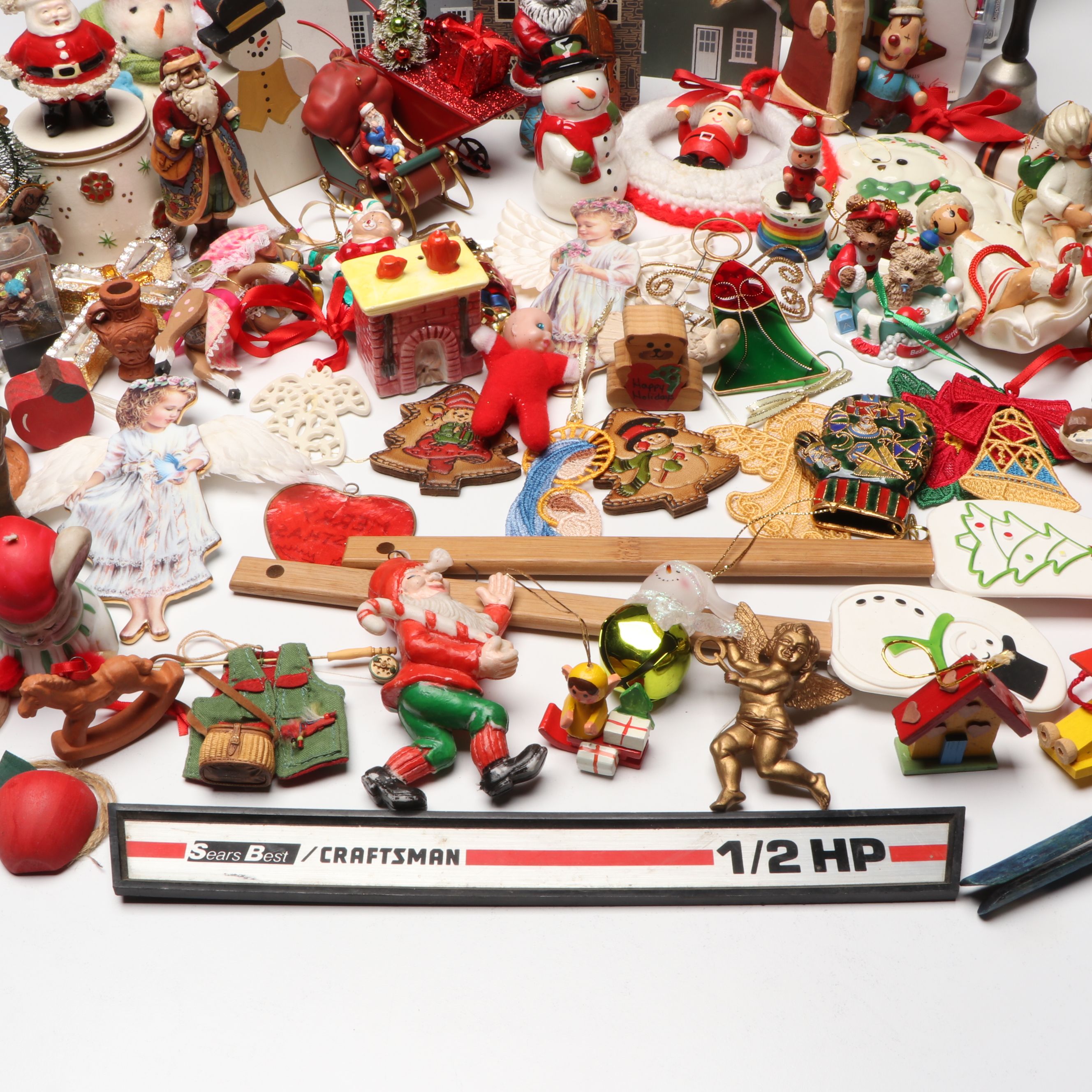 The Cat's Meow Christmas Village Buildings with Other Ornaments and Figurines