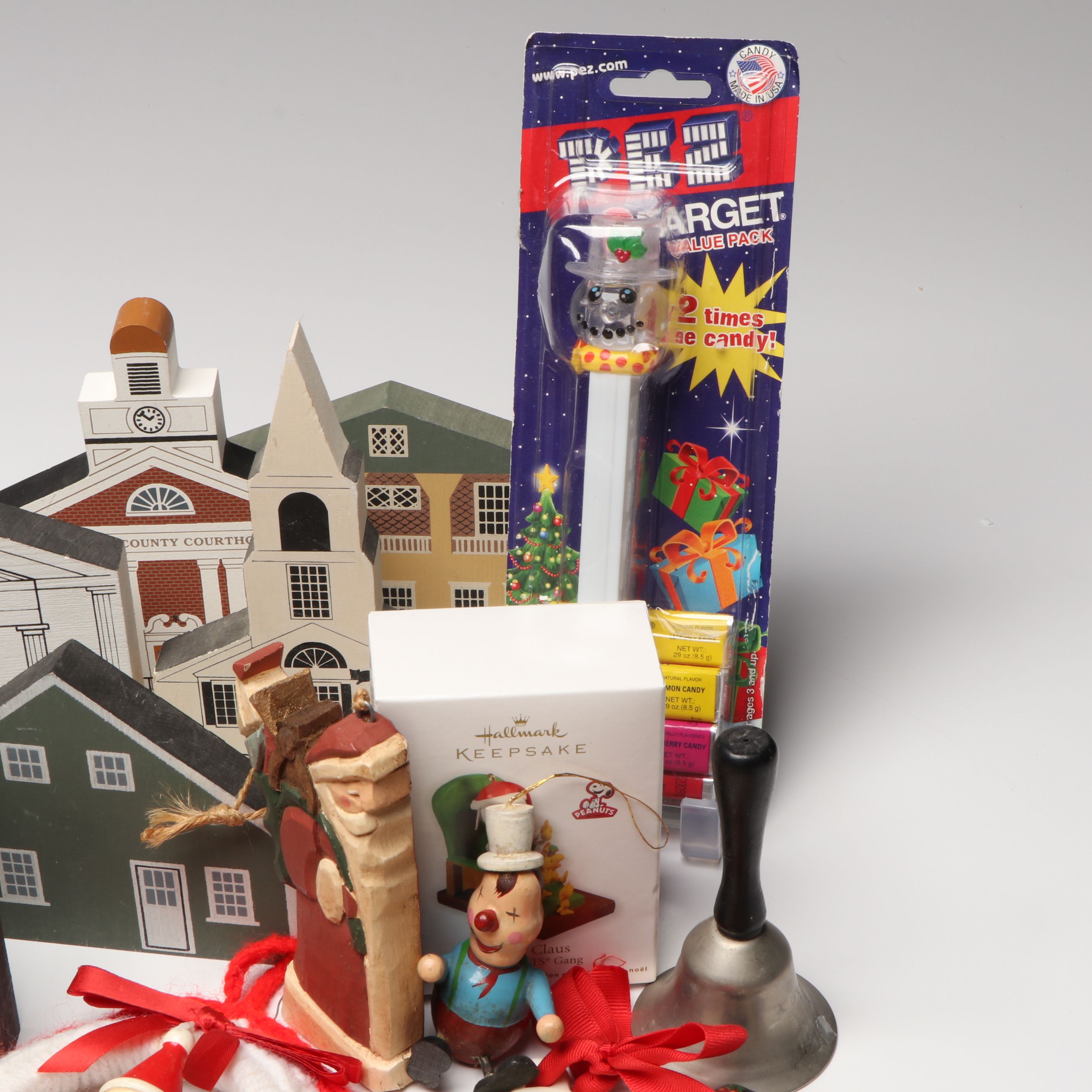 The Cat's Meow Christmas Village Buildings with Other Ornaments and Figurines
