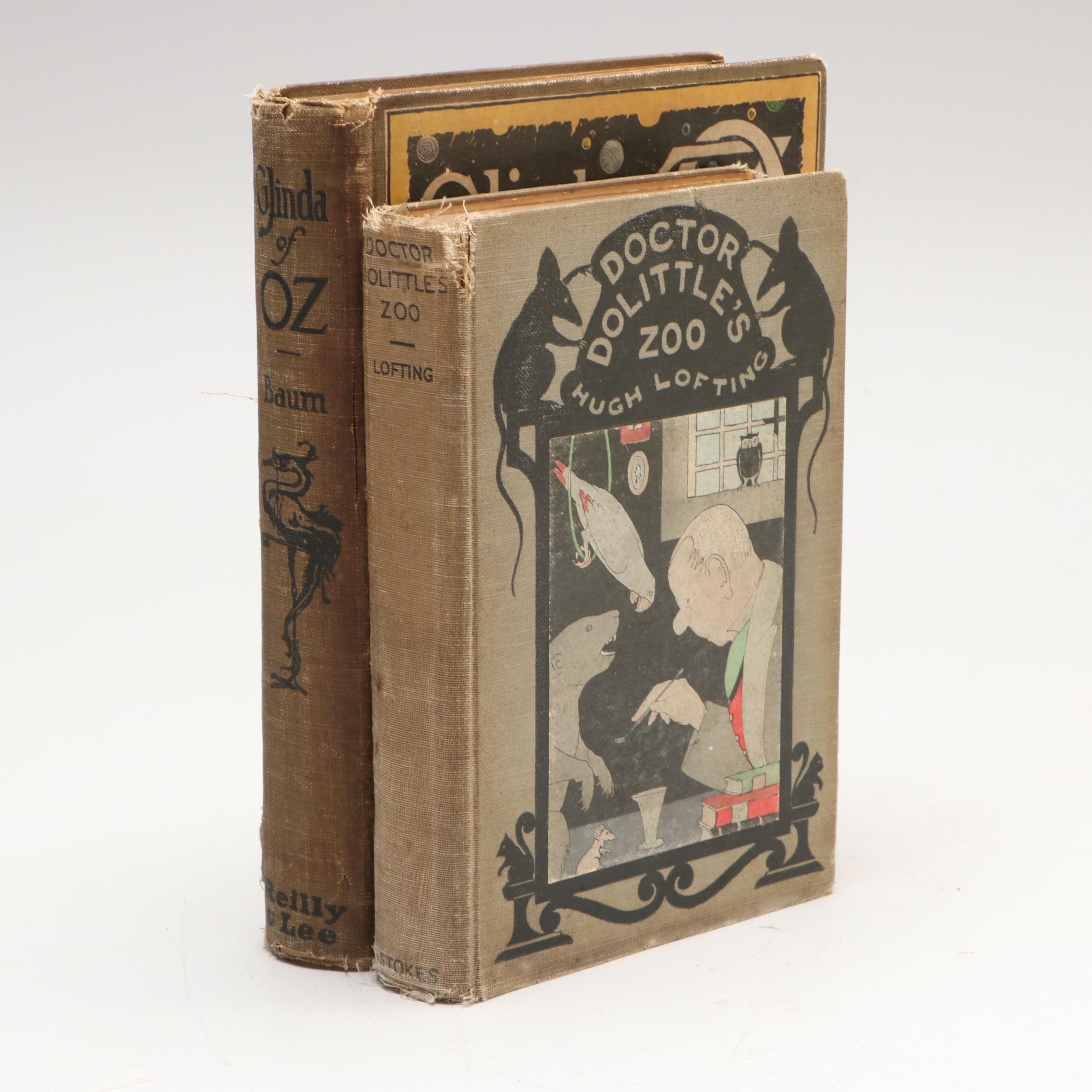 "Glinda of Oz" by L. Frank Baum with "Doctor Dolittle's Zoo" by Hugh Lofting