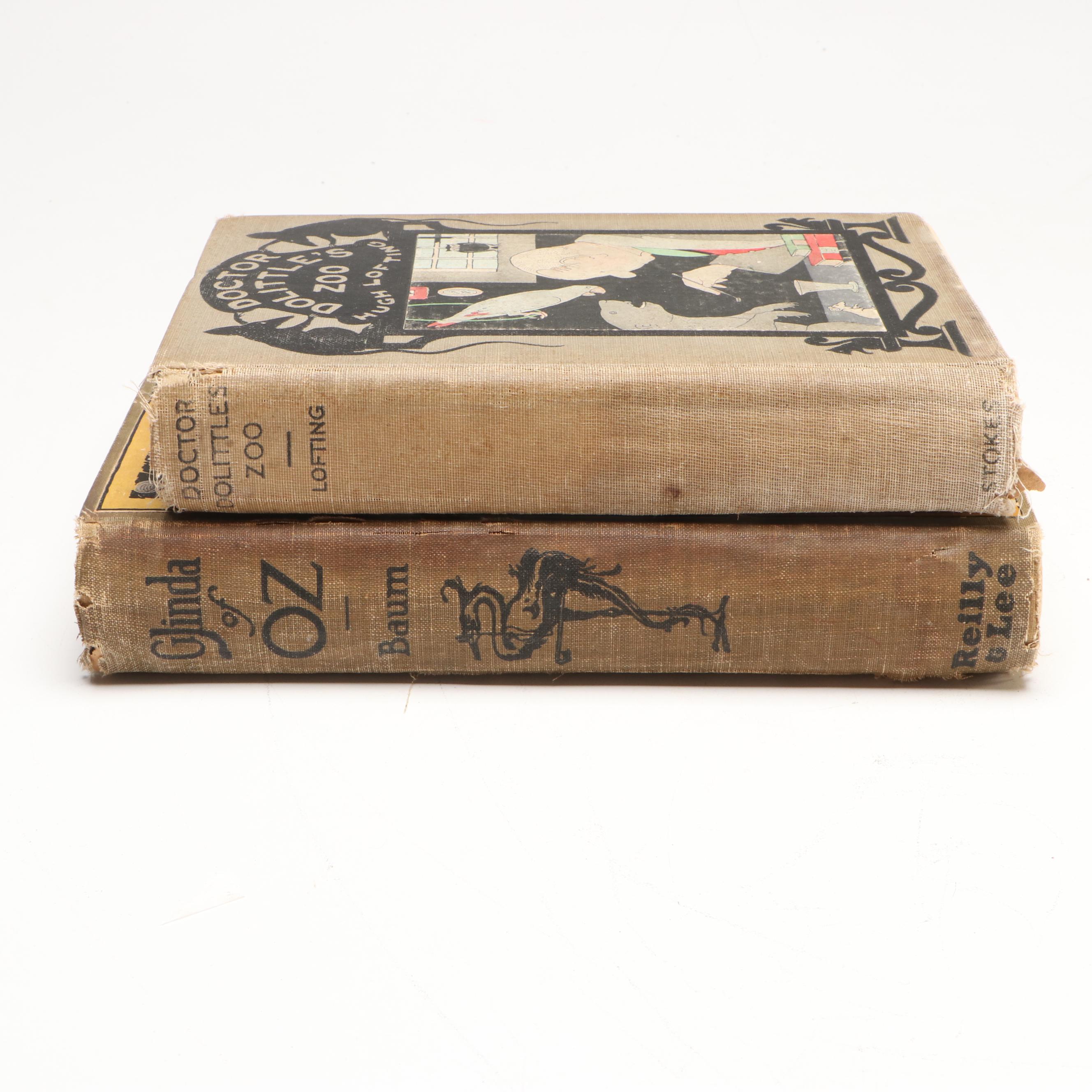 "Glinda of Oz" by L. Frank Baum with "Doctor Dolittle's Zoo" by Hugh Lofting