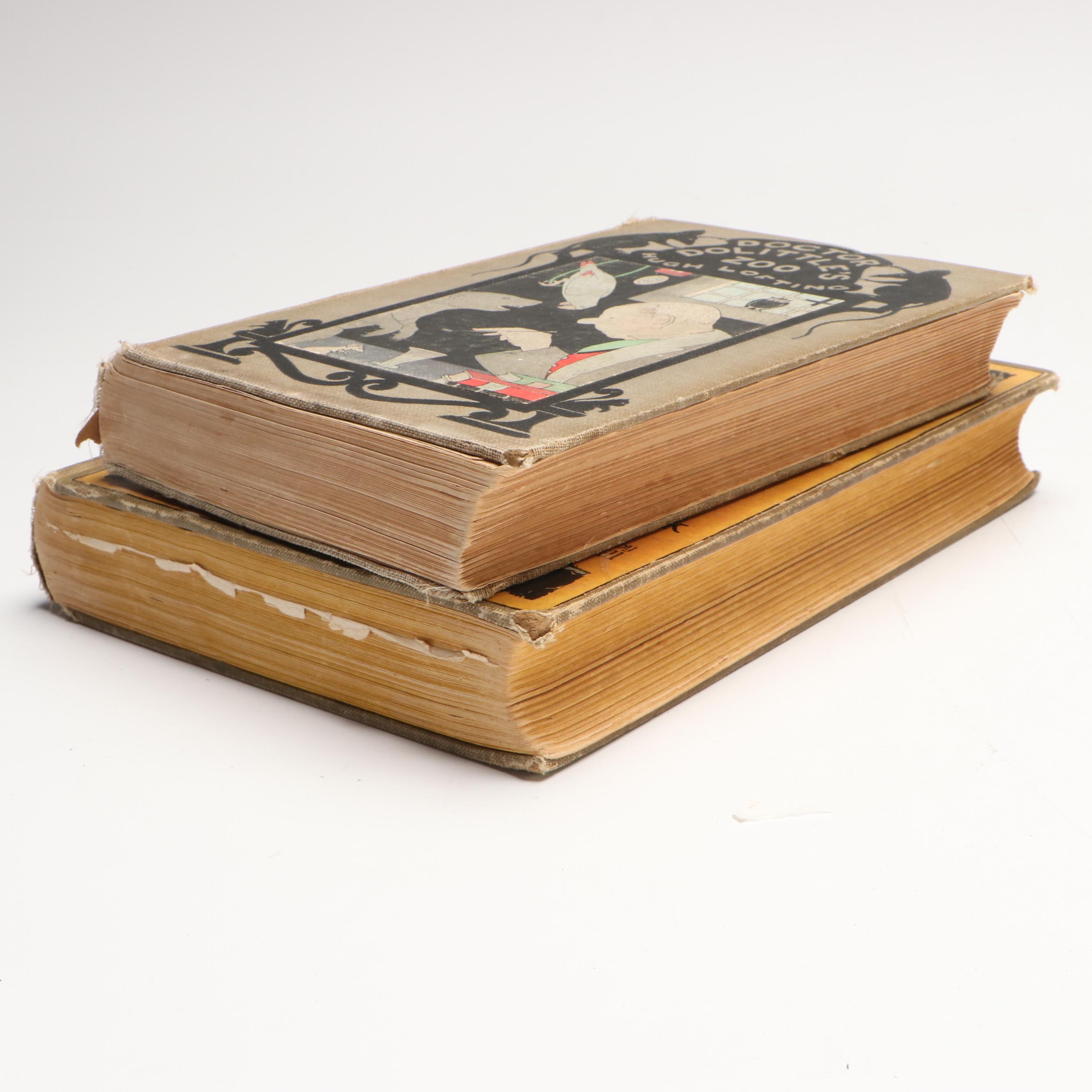 "Glinda of Oz" by L. Frank Baum with "Doctor Dolittle's Zoo" by Hugh Lofting