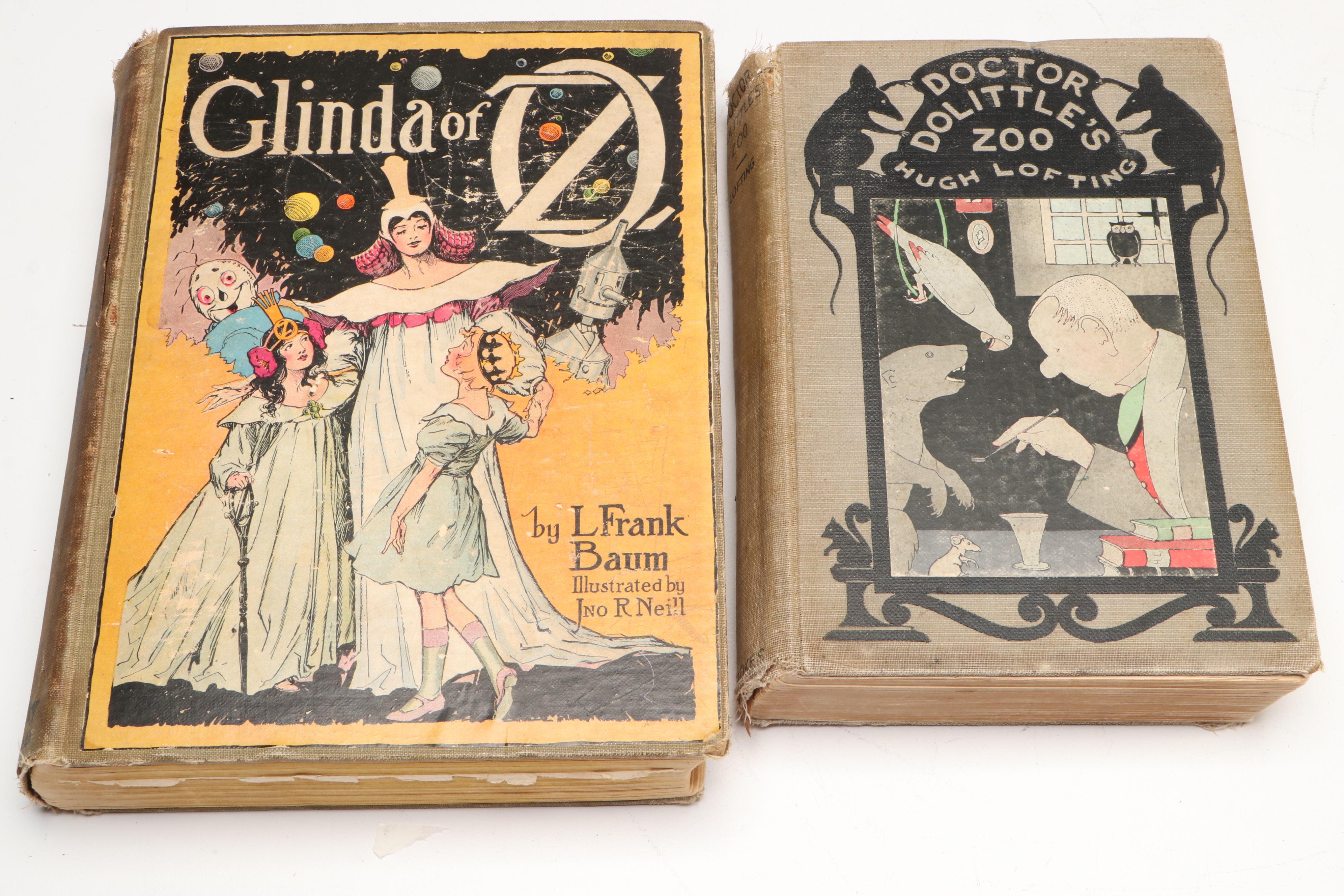 "Glinda of Oz" by L. Frank Baum with "Doctor Dolittle's Zoo" by Hugh Lofting