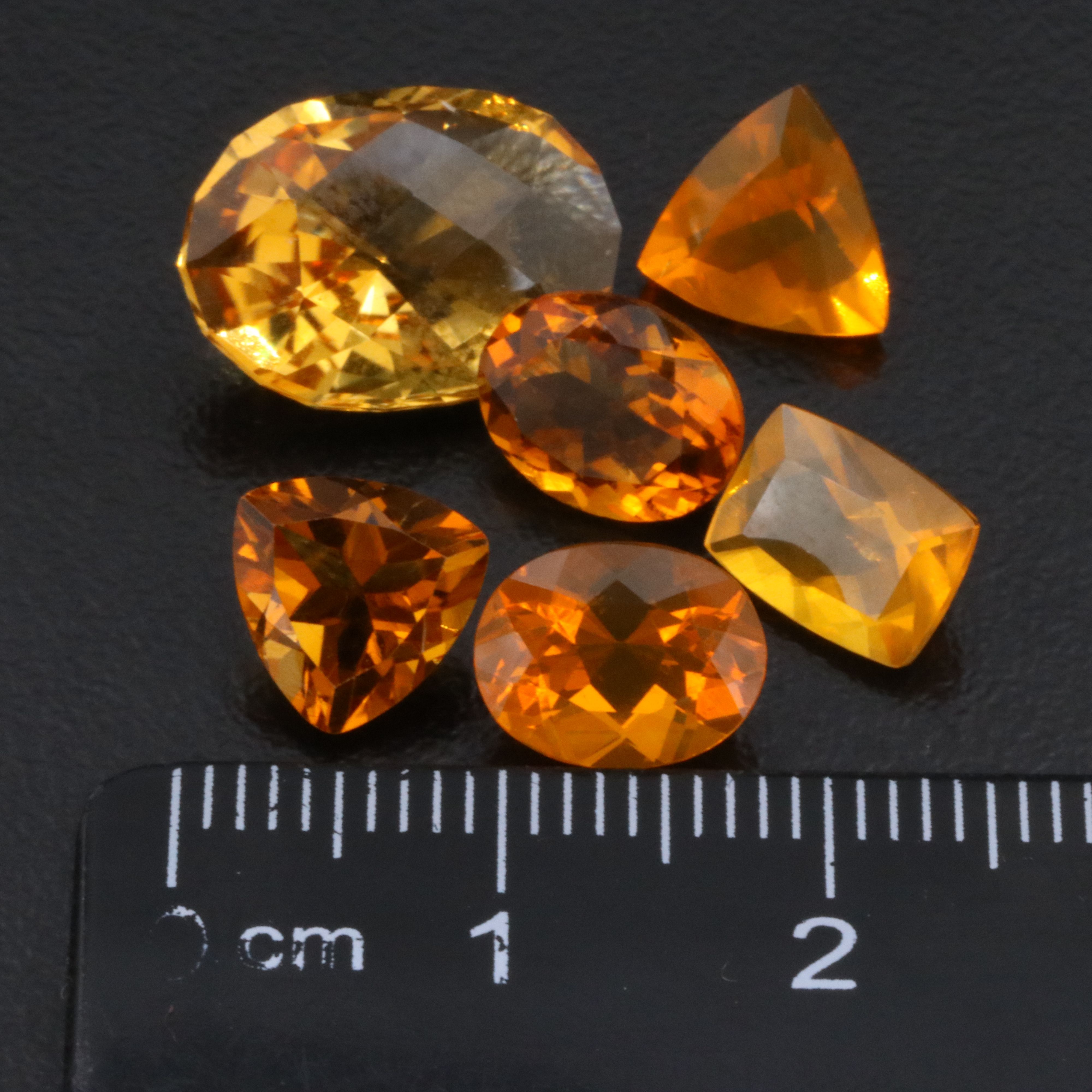 Loose 12.46 CTW Citrine and Fire Opal Lot