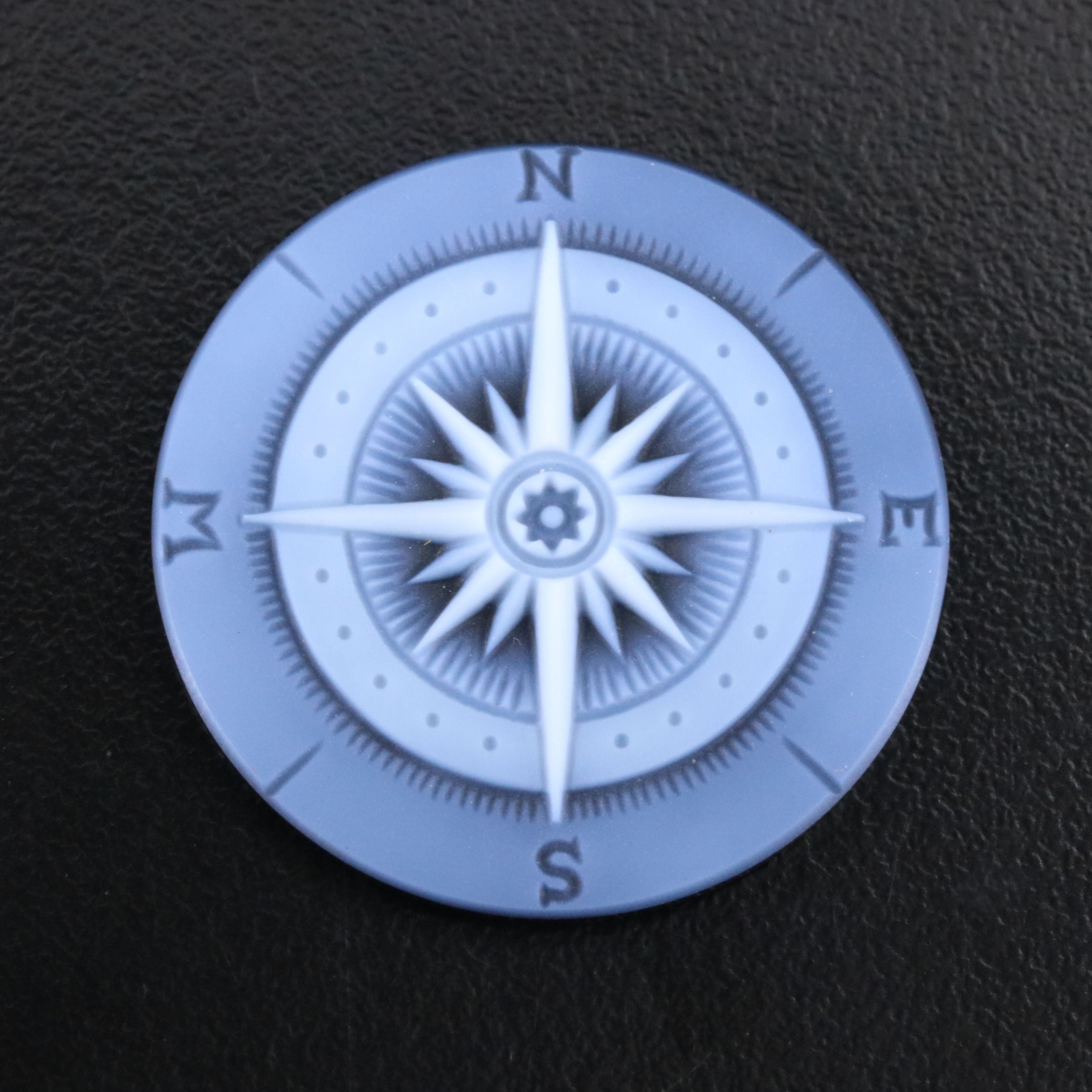 Loose Carved Onyx Compass