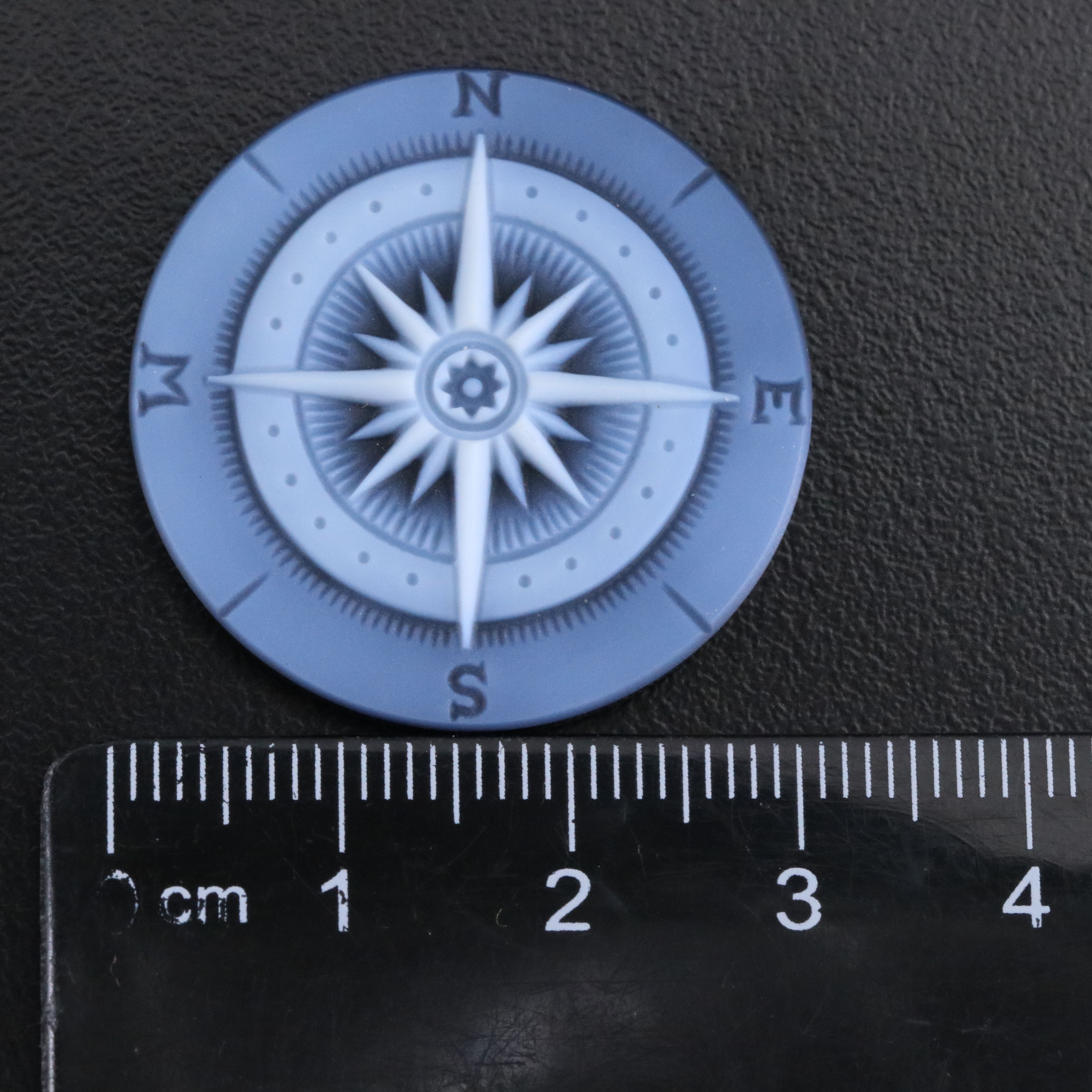 Loose Carved Onyx Compass