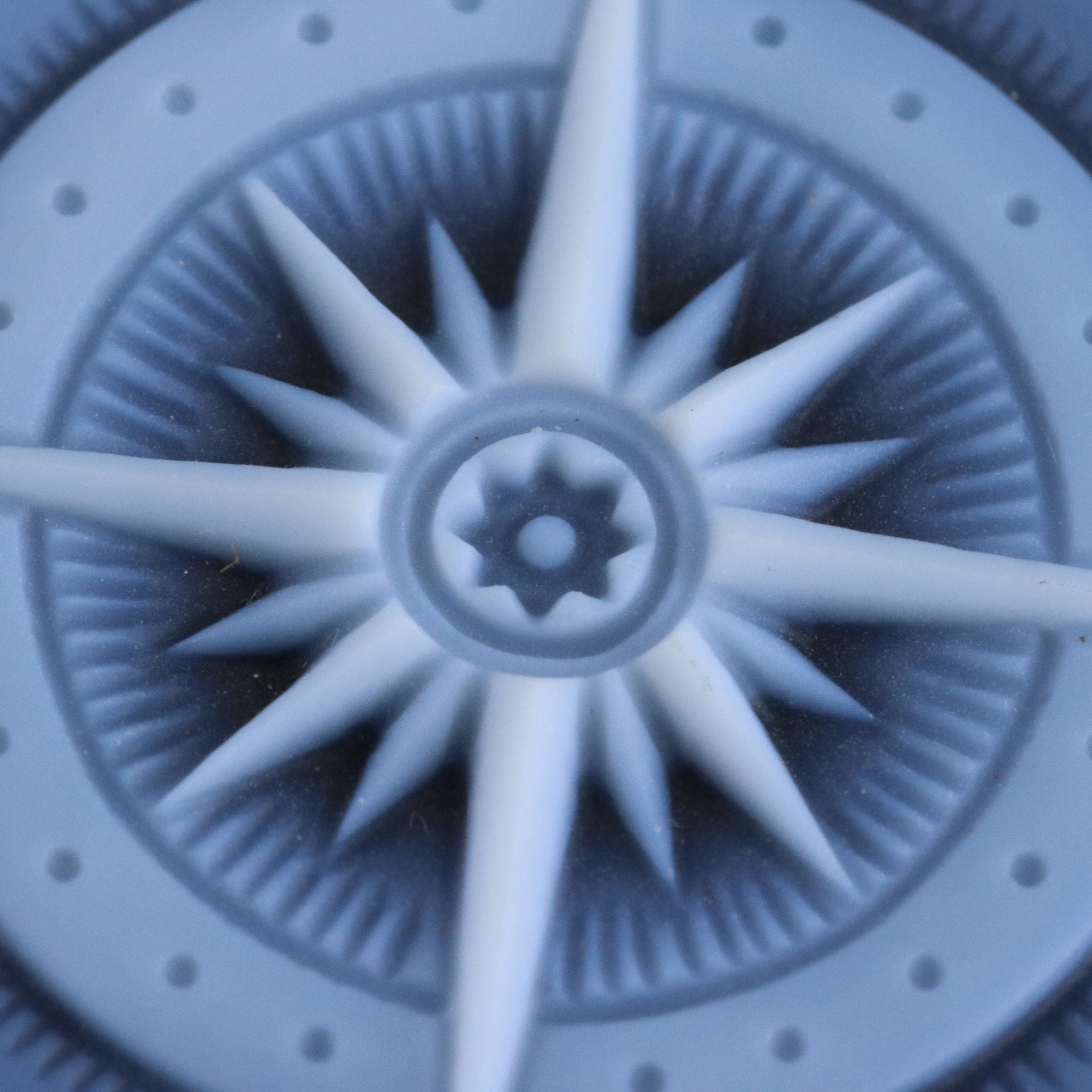 Loose Carved Onyx Compass