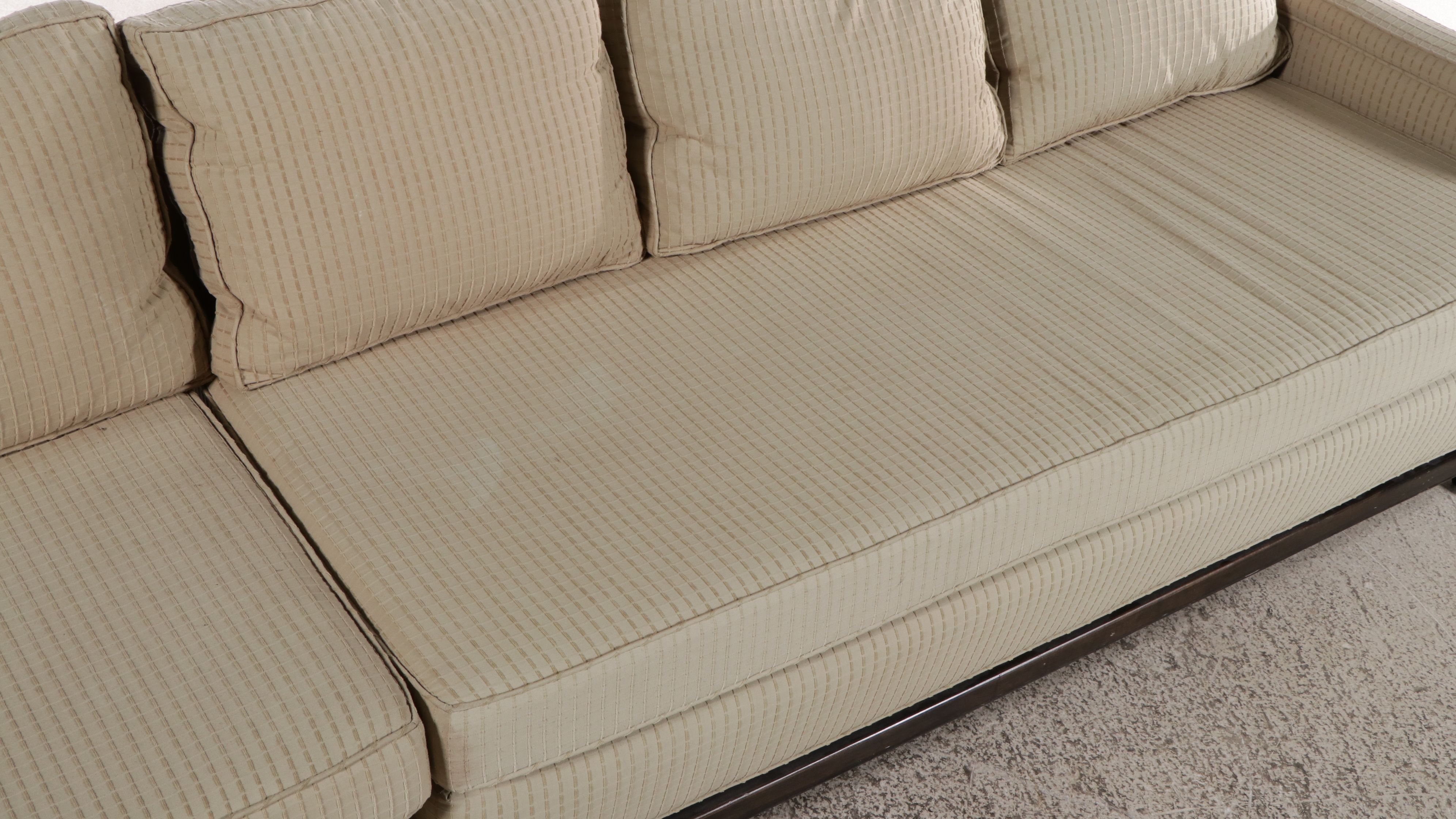 Anglo-Chinese Style Two-Piece Upholstered Sectional Sofa