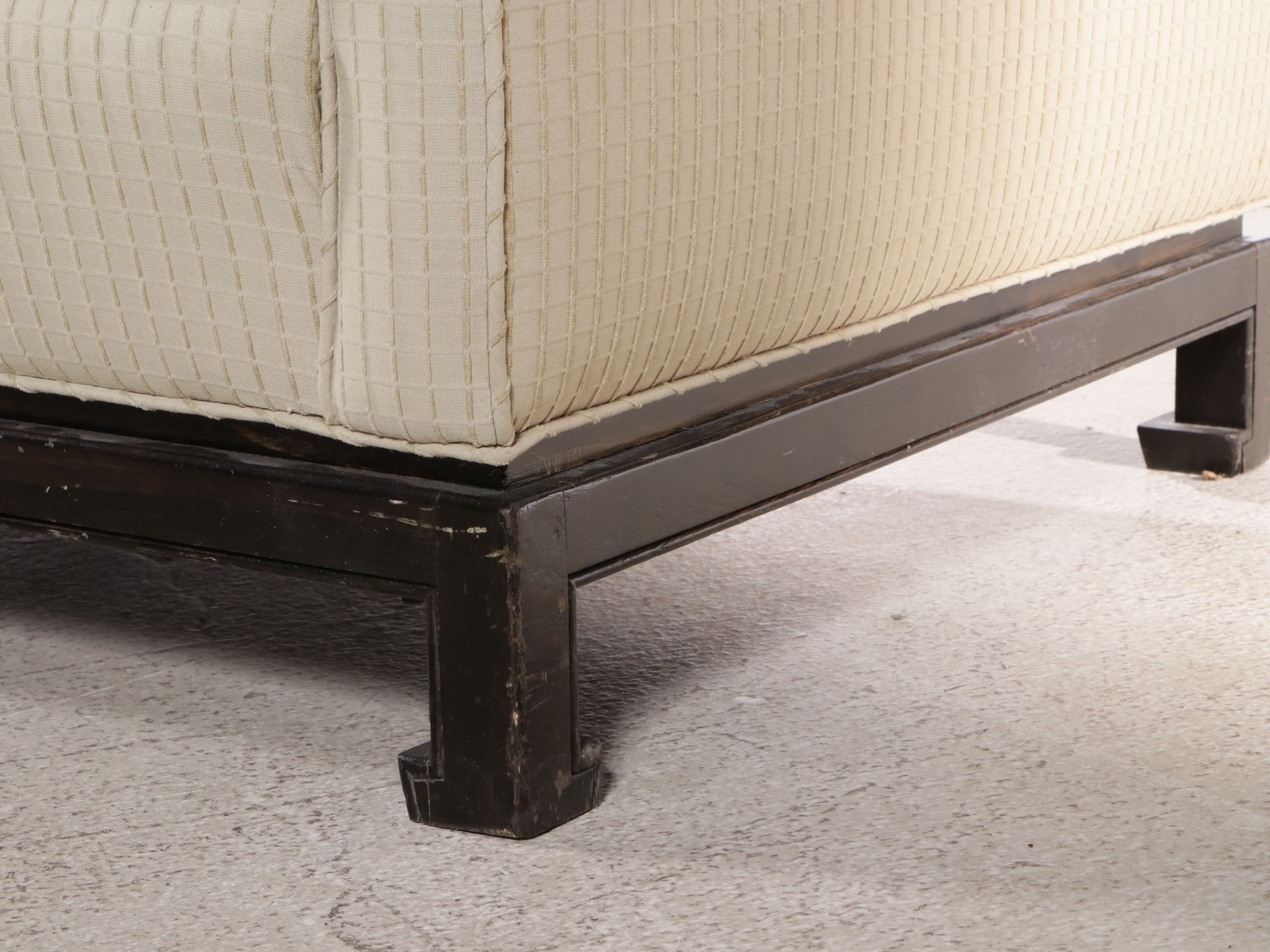 Anglo-Chinese Style Two-Piece Upholstered Sectional Sofa