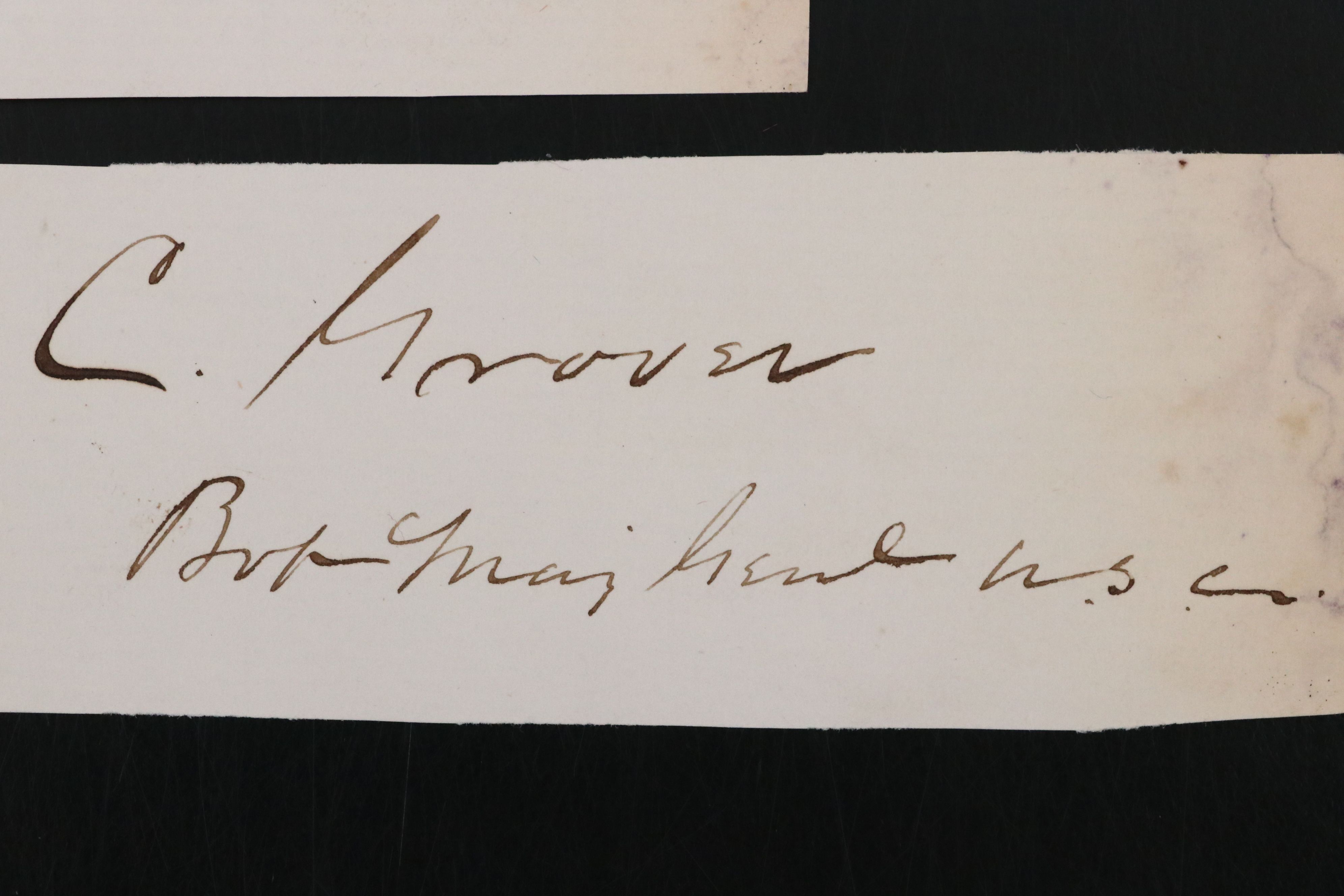 Antique Grover Cleveland, William Henry Fitzhugh Lee and More Signed Cut Cards