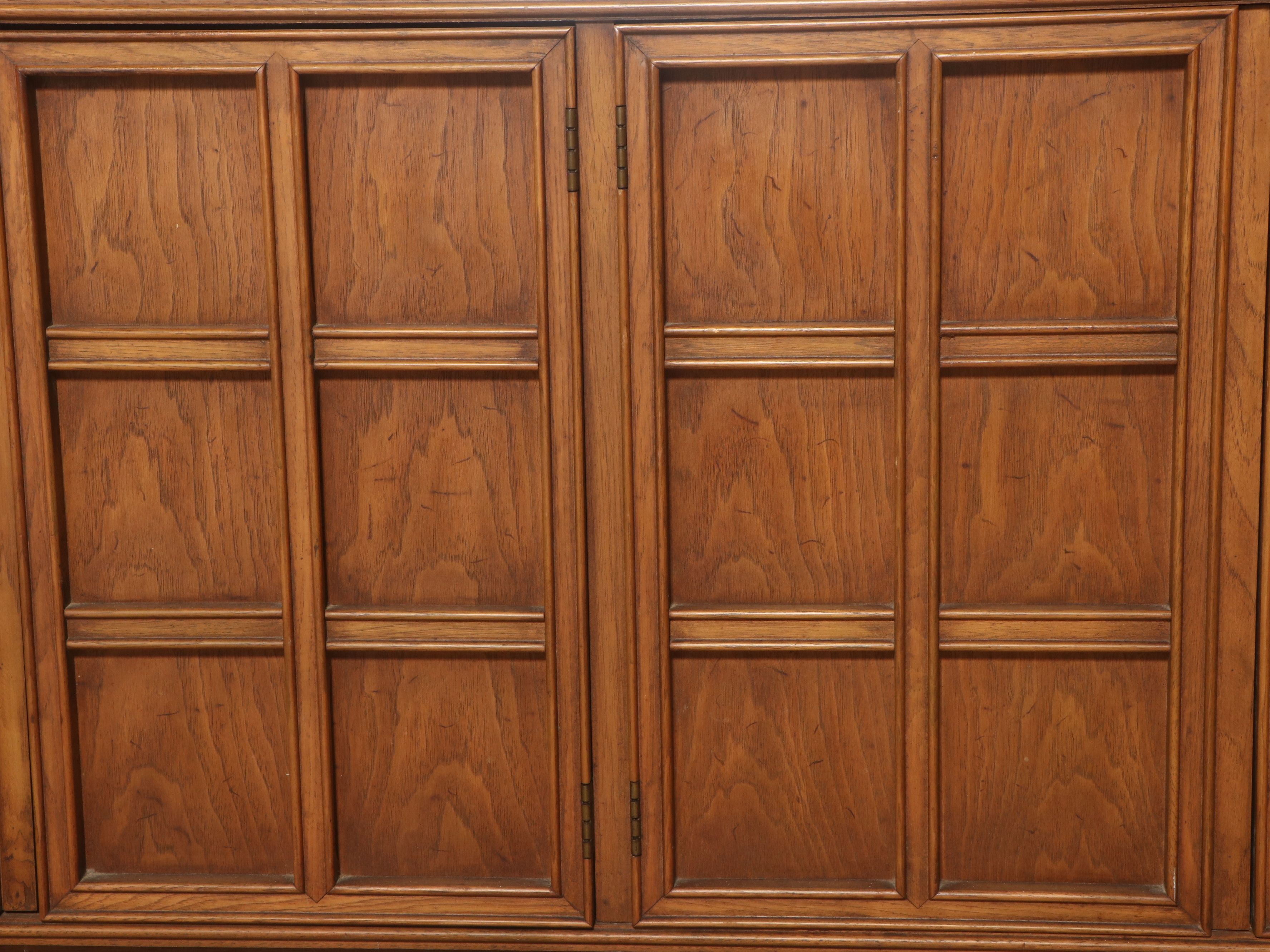 Brutalist Style Walnut Sideboard, Mid-20th Century