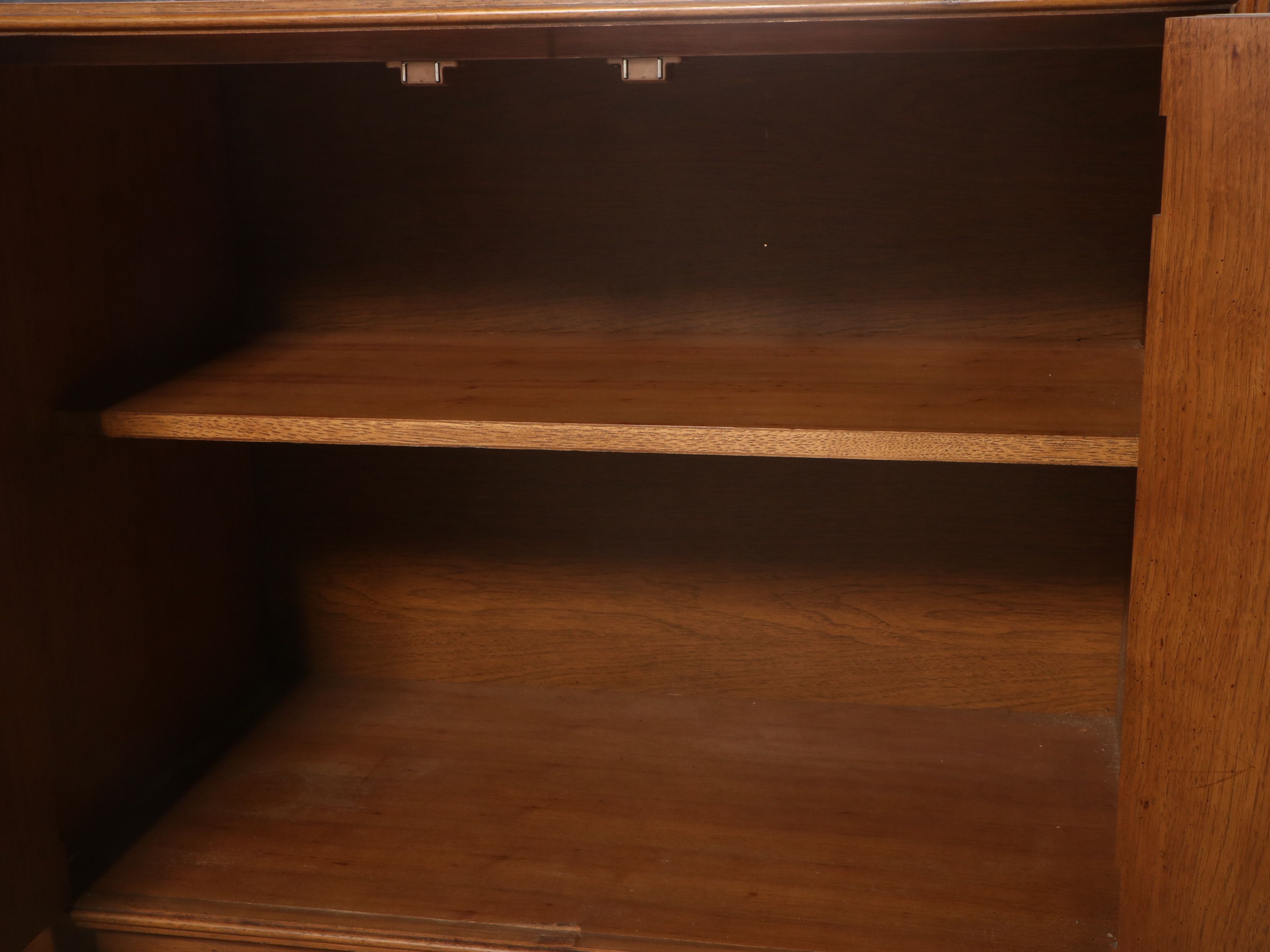 Brutalist Style Walnut Sideboard, Mid-20th Century