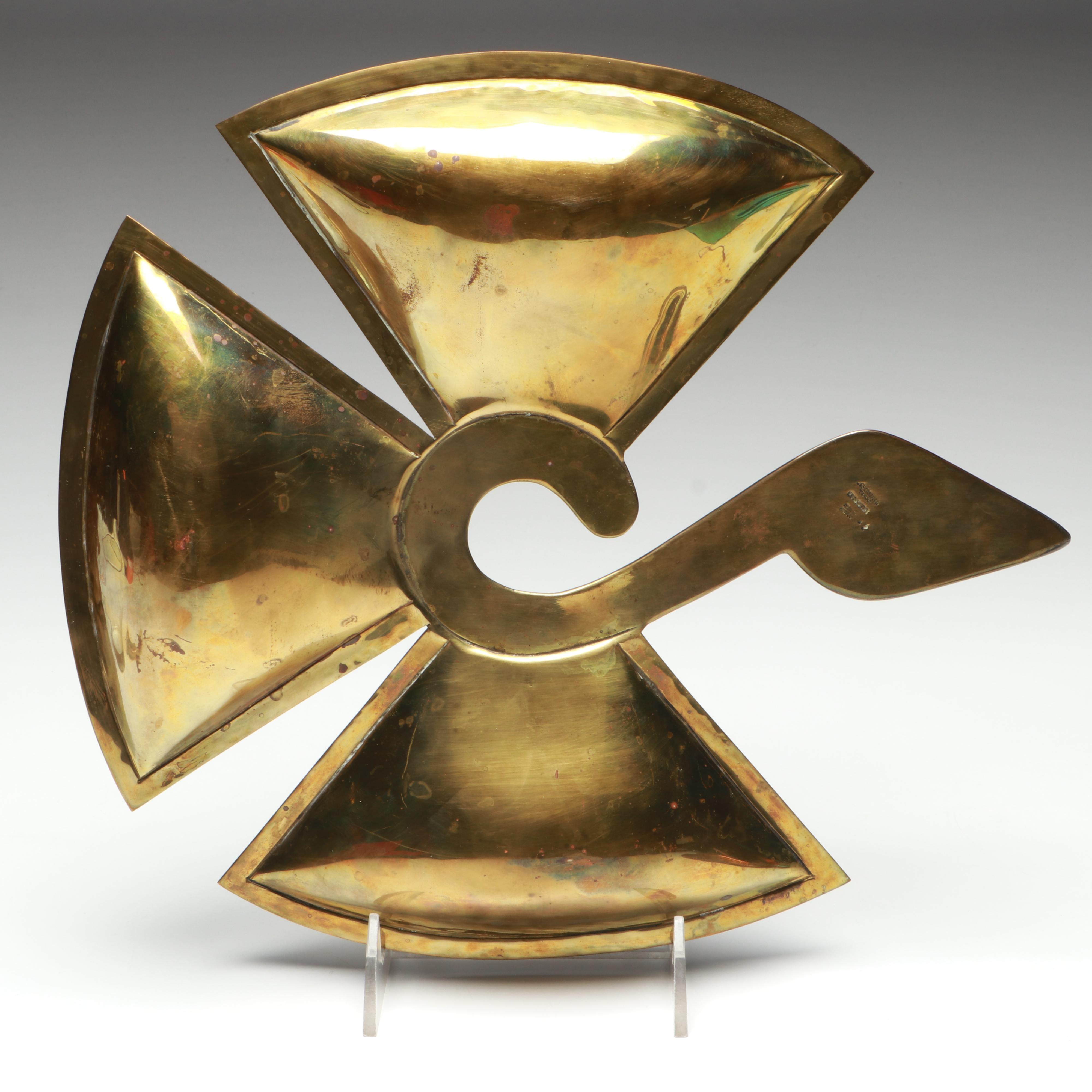 Los Castillos Brass Bird Tray with Glass Old Fashioned Glasses and Other Décor