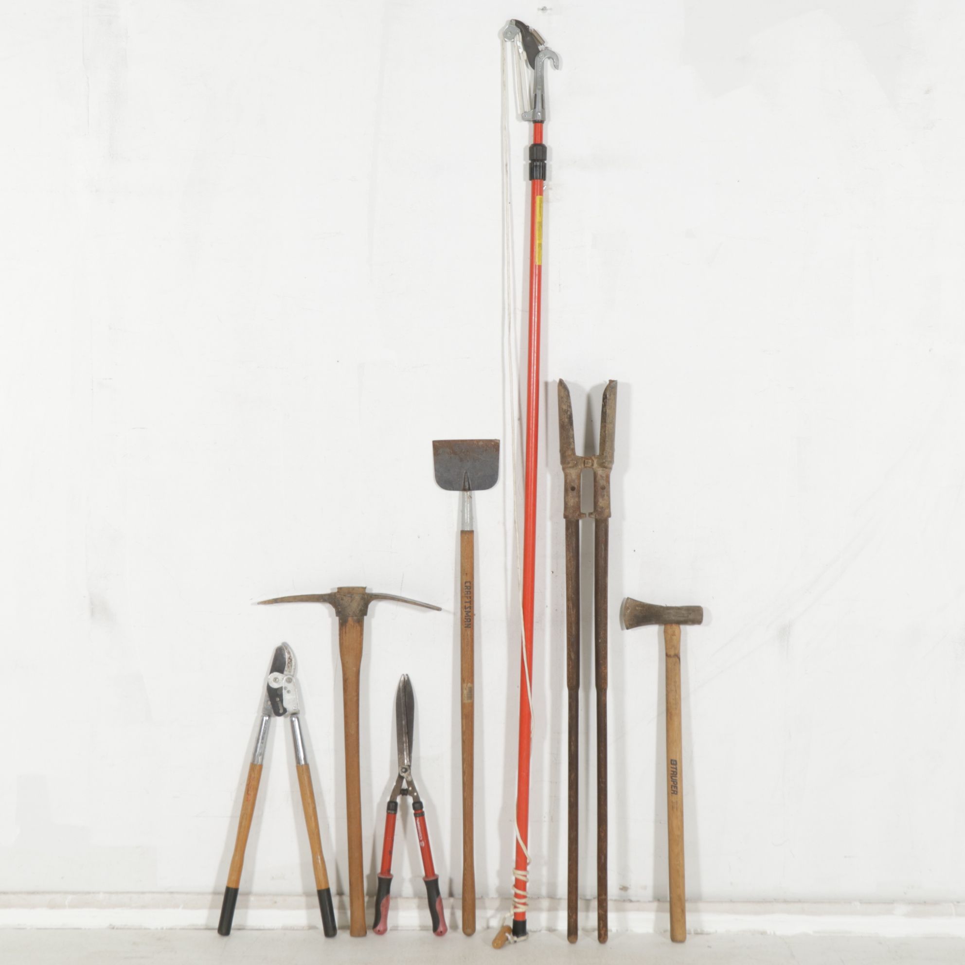 Garden Tools with Wheelbarrow, Loppers, and More