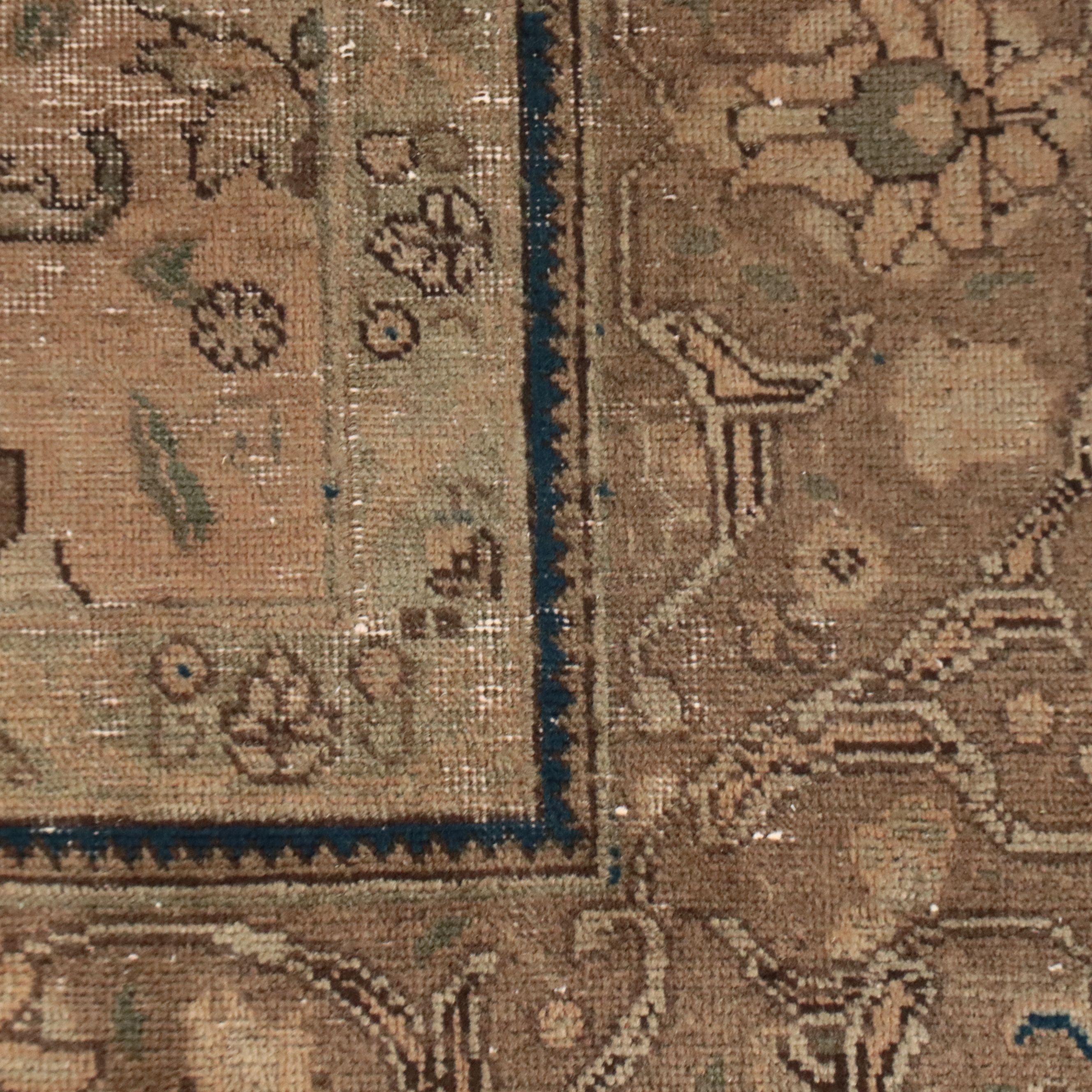 3'10 x 12' Hand-Knotted Persian Carpet Remnant Long Rug