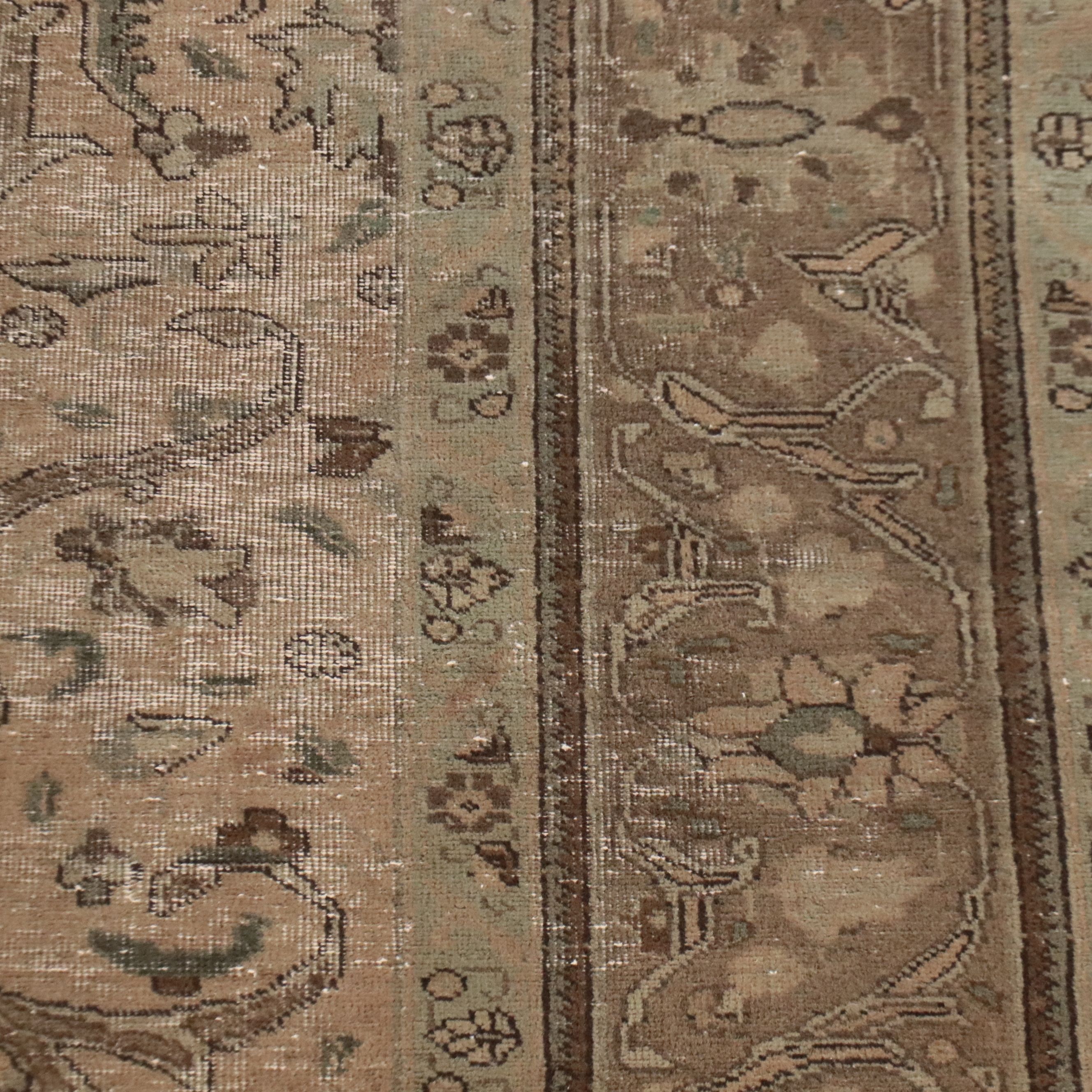 3'10 x 12' Hand-Knotted Persian Carpet Remnant Long Rug