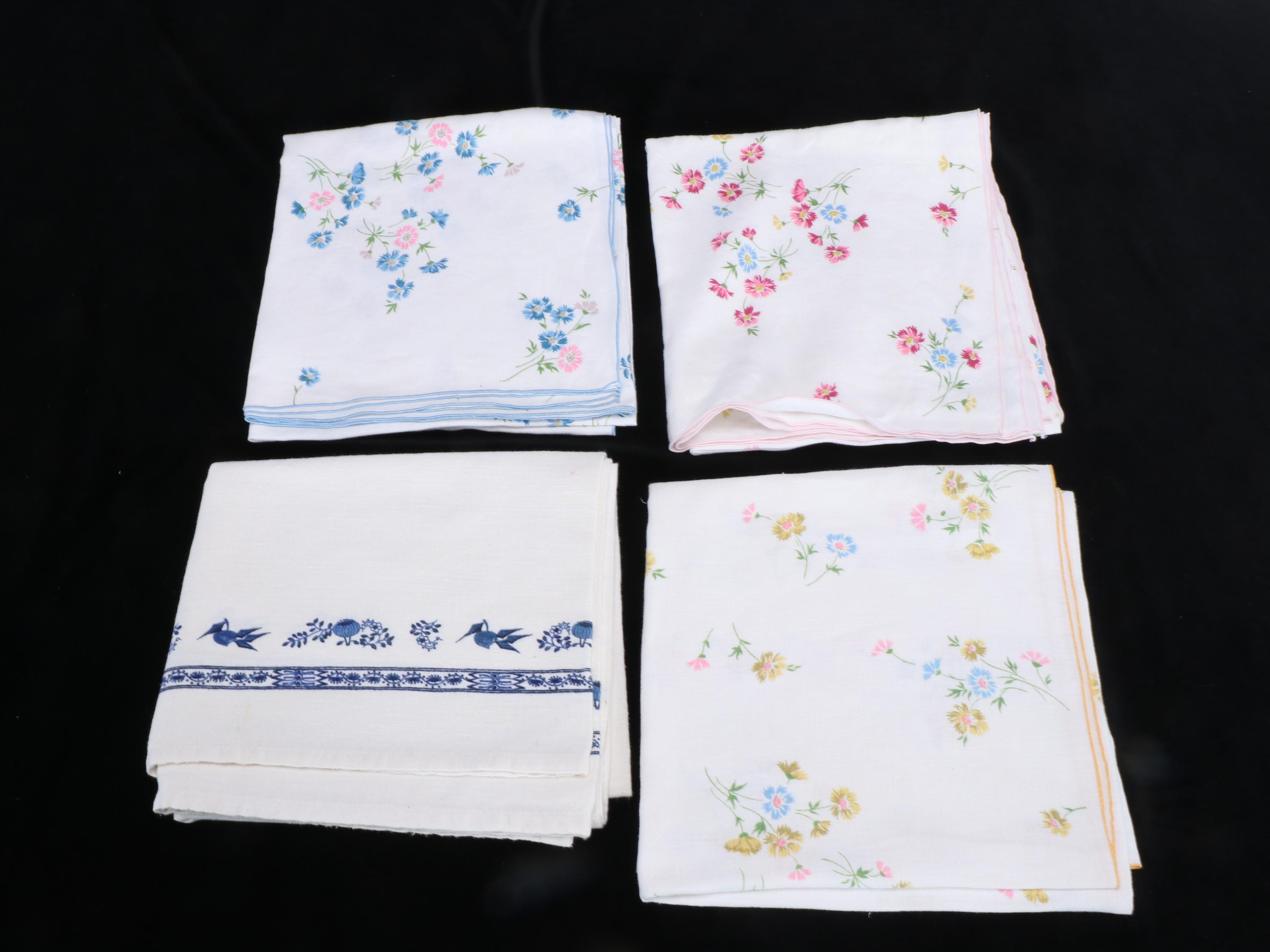 Belgian Lace with Other Vintage Table Linens