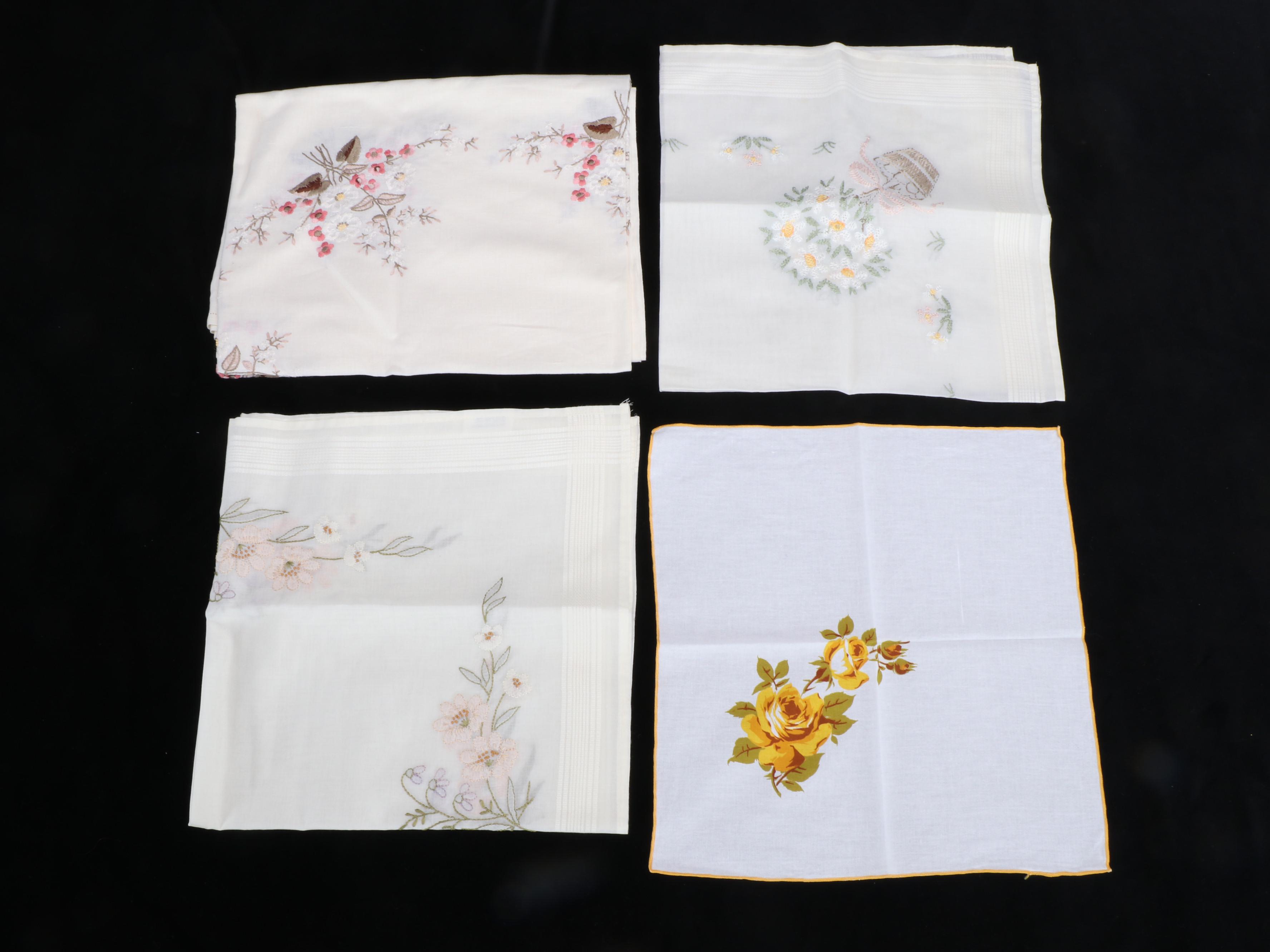 Belgian Lace with Other Vintage Table Linens