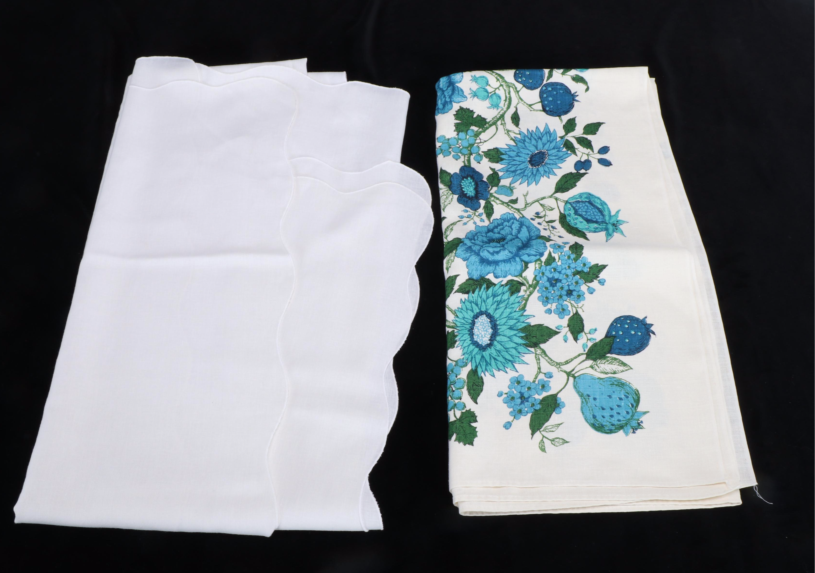 Belgian Lace with Other Vintage Table Linens