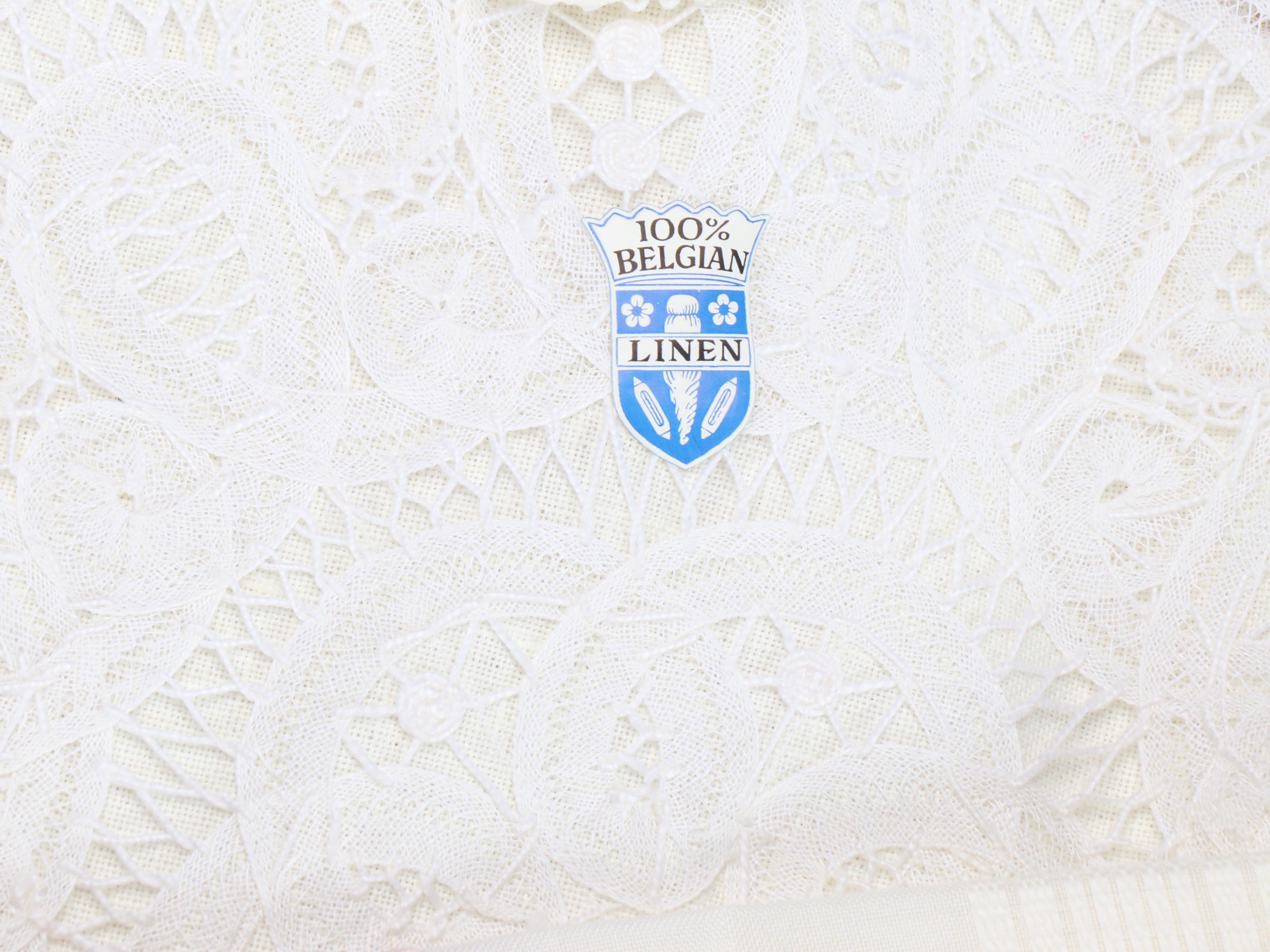 Belgian Lace with Other Vintage Table Linens